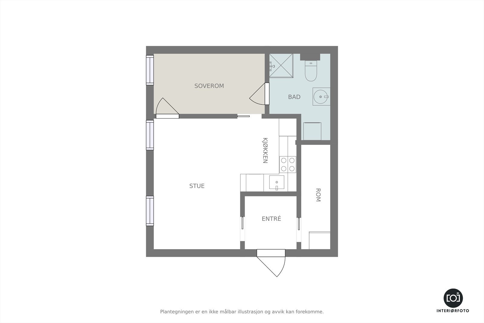 Planskisse Galleribilde