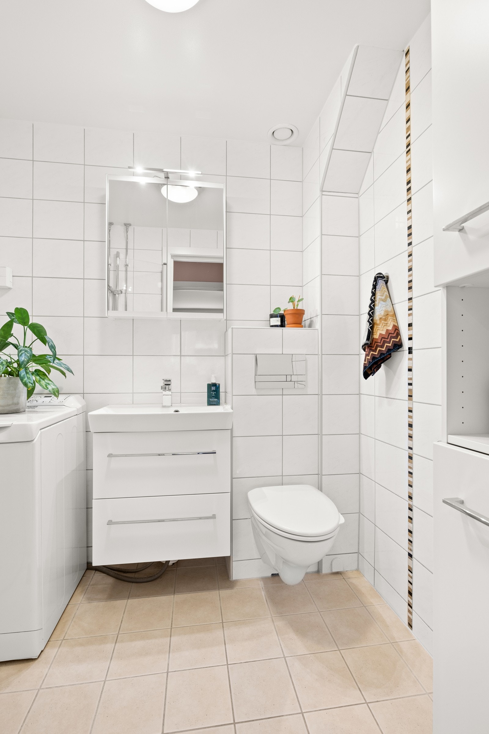 Vaskemaskin medfølger leiligheten. Galleribilde