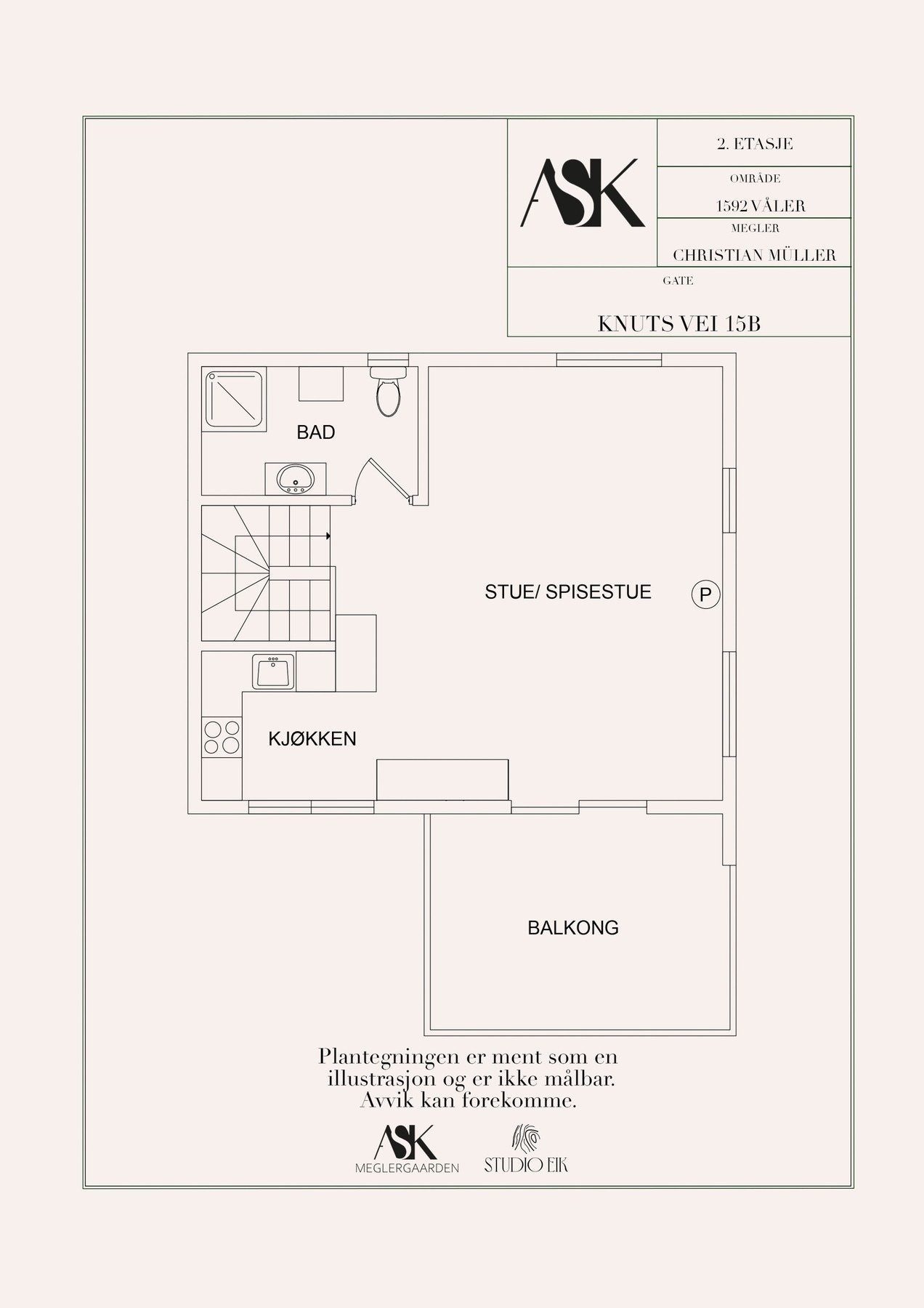 Plantegning 2.etasje Galleribilde