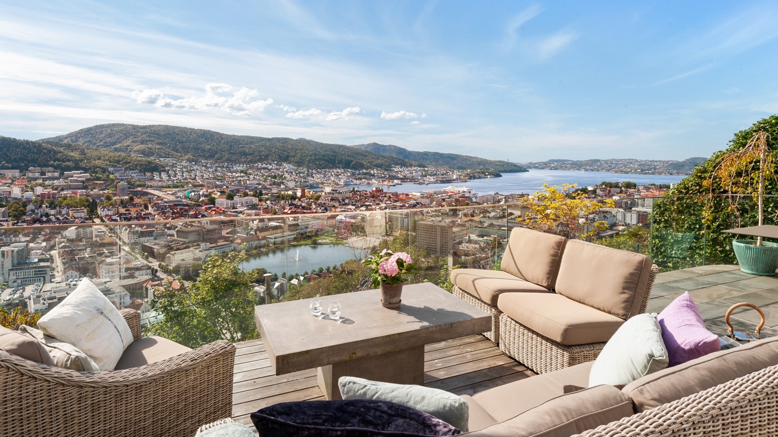 Terrassen er kanskje en av byens mest spektakulære. Galleribilde