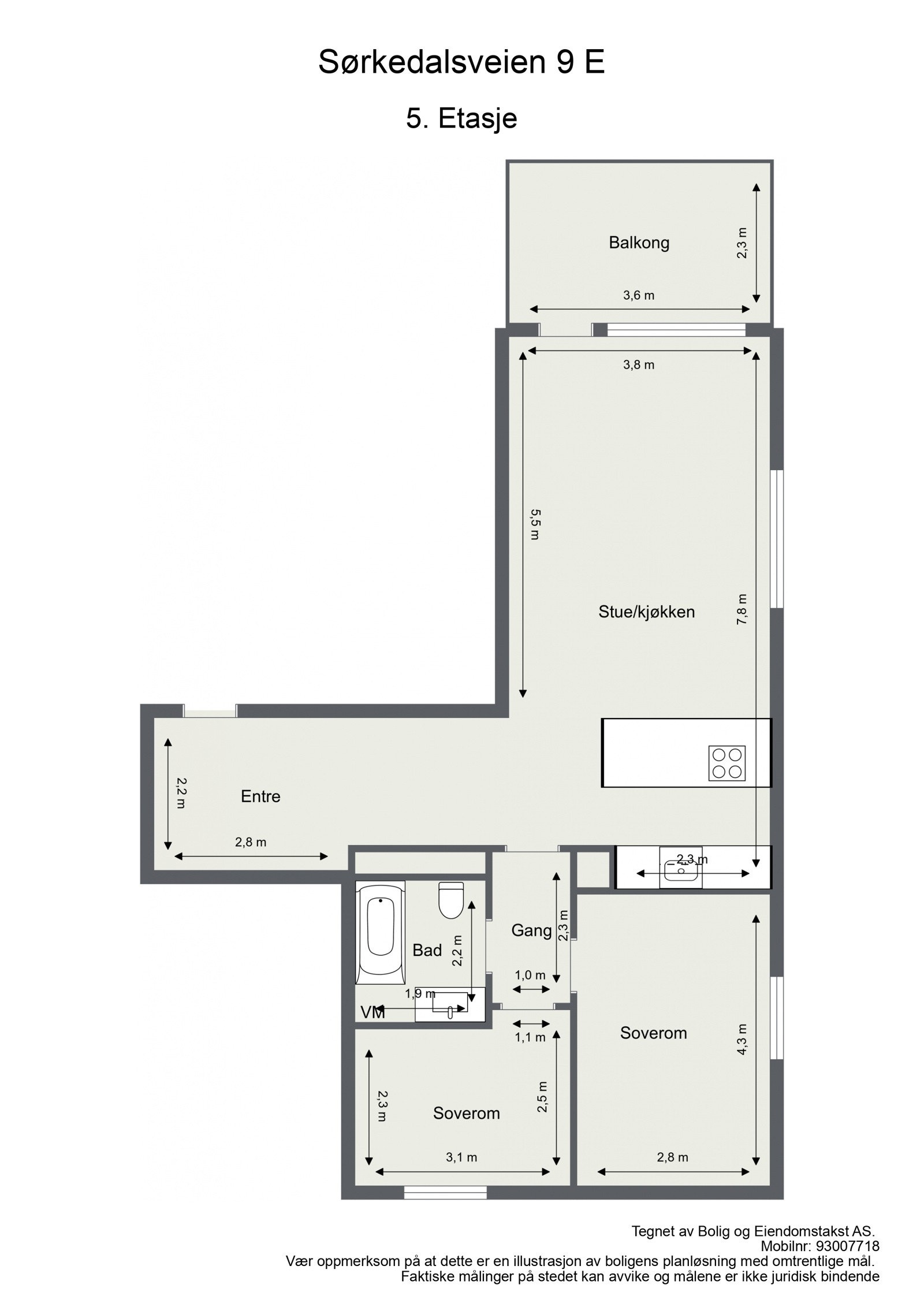 Aller først: plantegning så du får orientert deg litt. Galleribilde