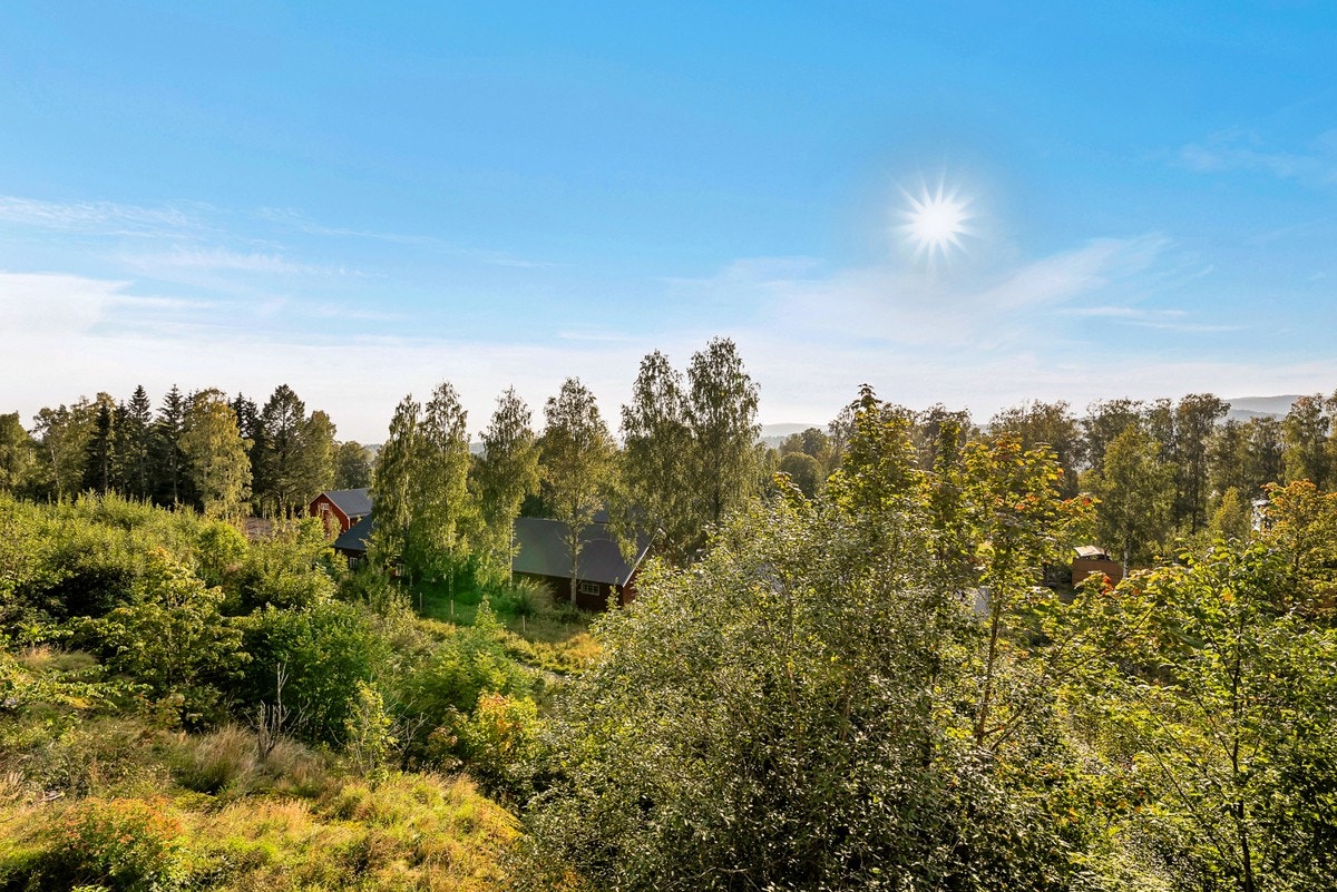 Leiligheten ligger i rolige, naturskjønne og vakre omgivelser med marka rett utenfor døren. Galleribilde