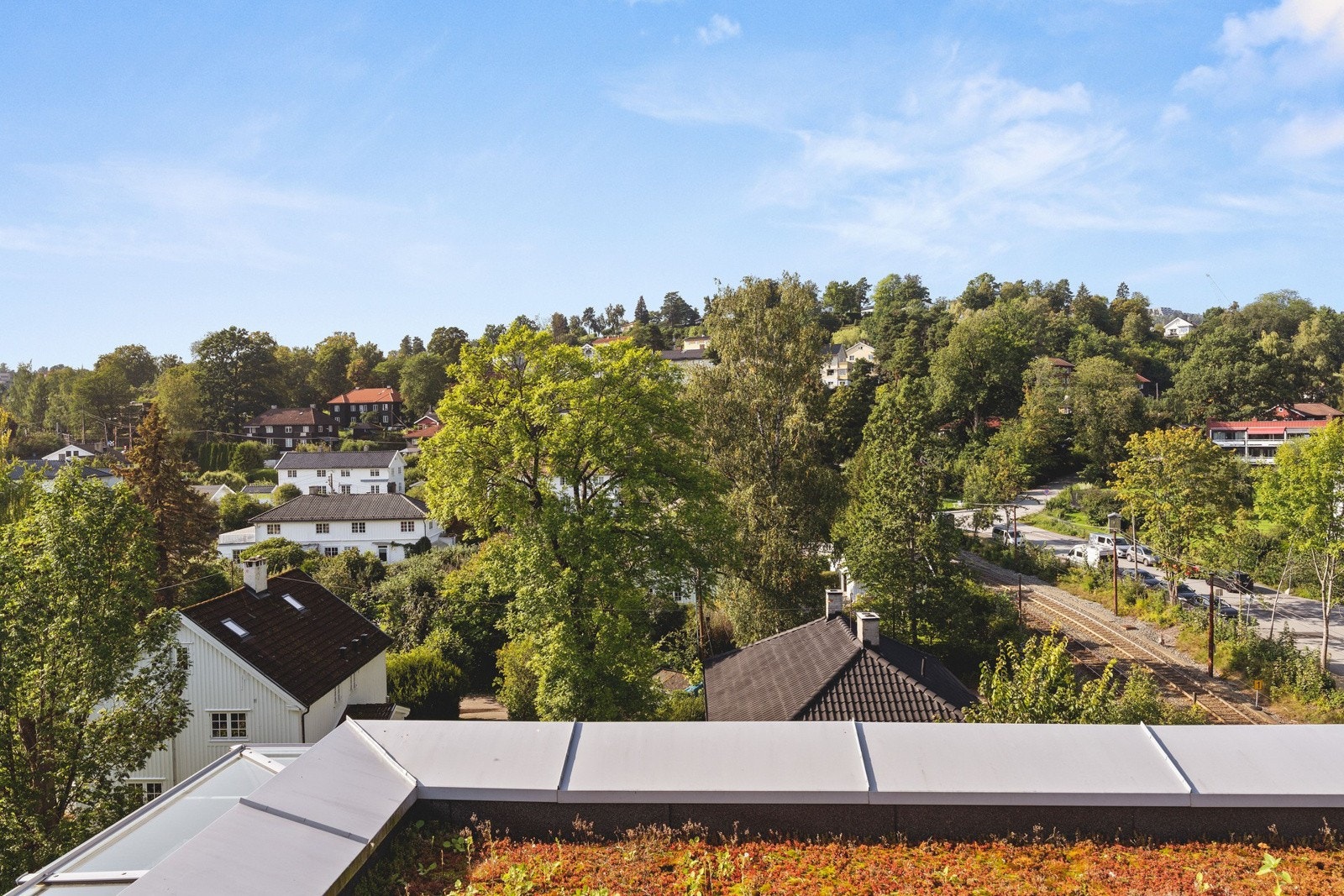 Flott, felles takterrasse for beboerne. Galleribilde
