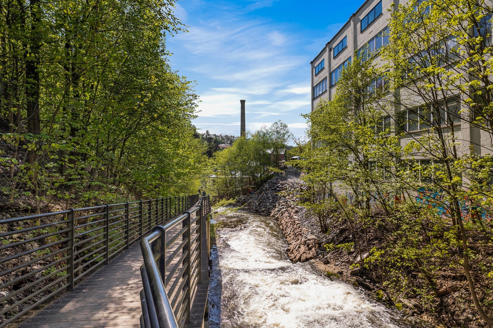En sykkeltur langs Alnaelva til Svartdalsparken er absolutt å anbefale Galleribilde