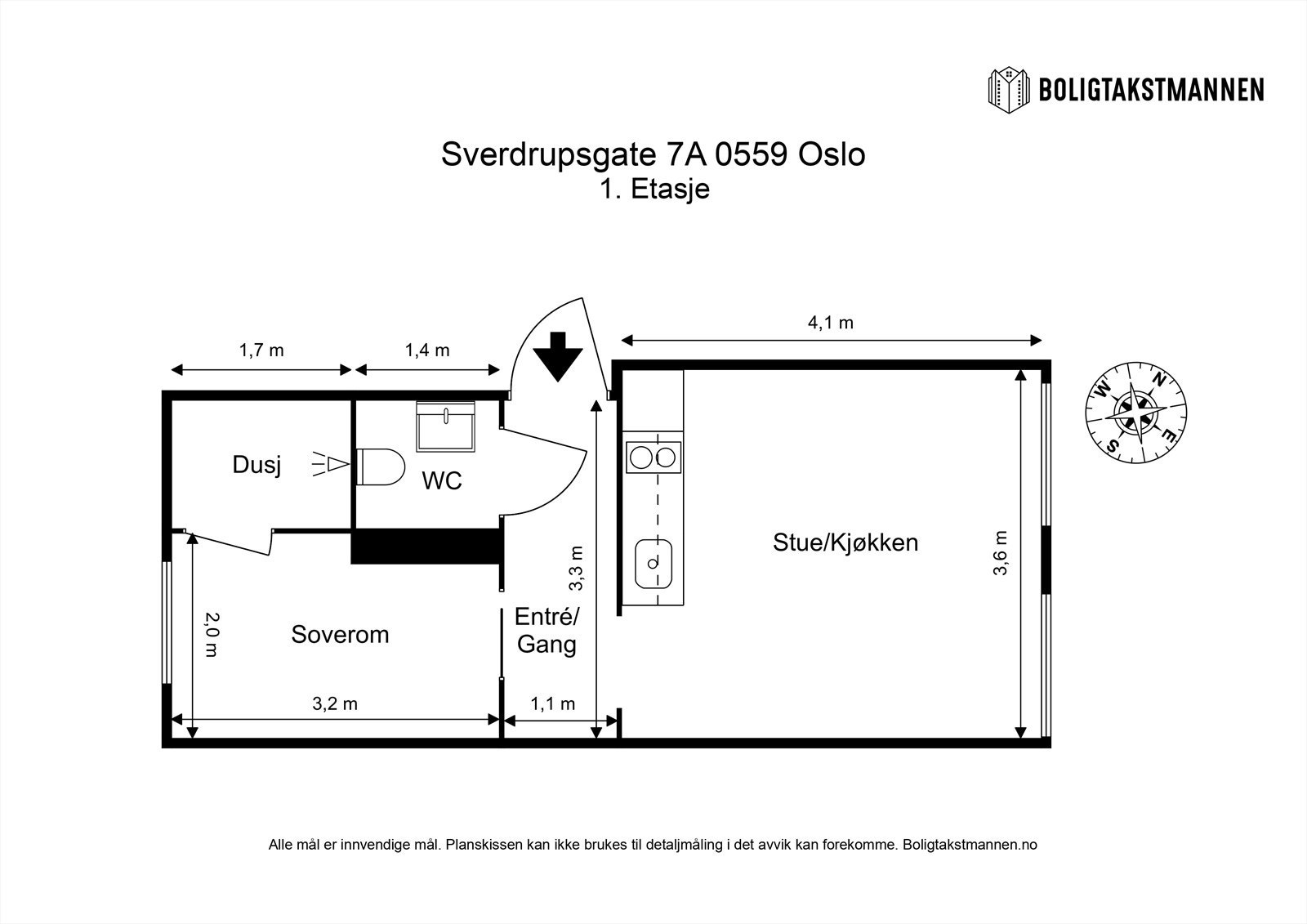 Plantegning til orientering. Galleribilde