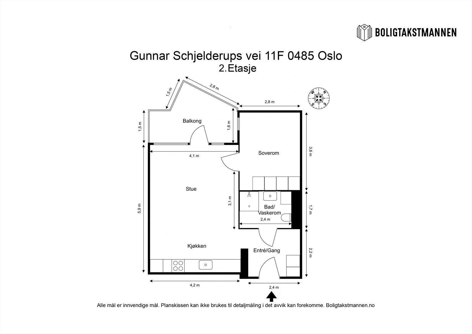Plantegning til orientering. Galleribilde