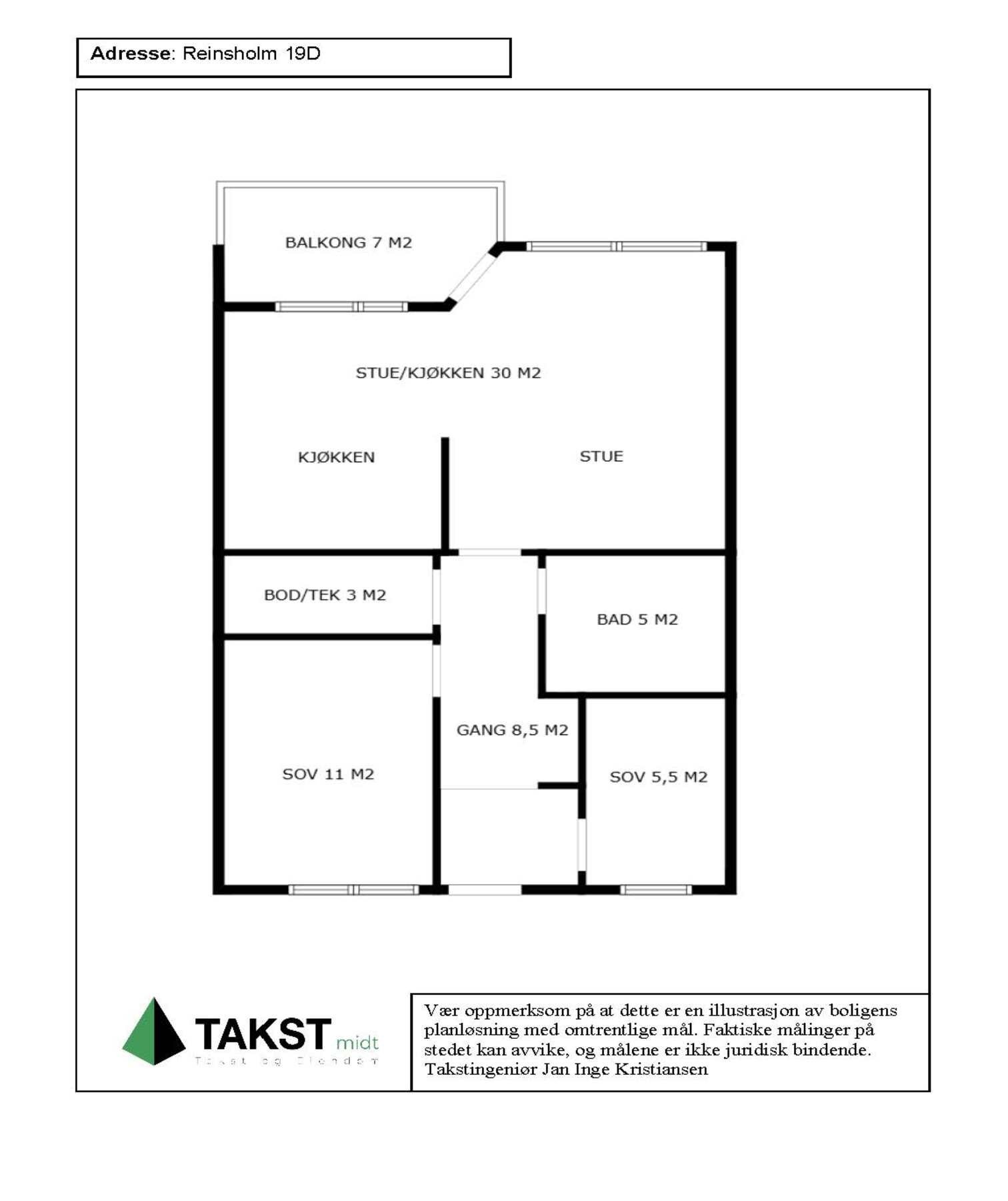 Planskisse. Galleribilde