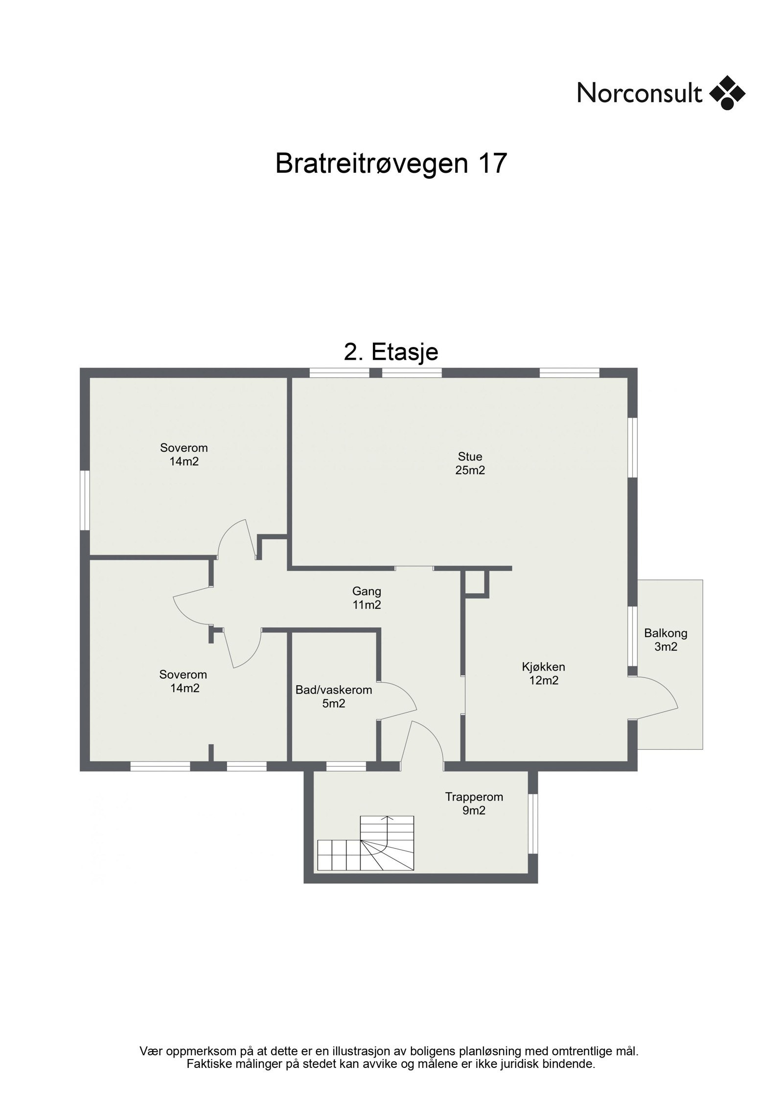 Planskisse 2. etasje Galleribilde