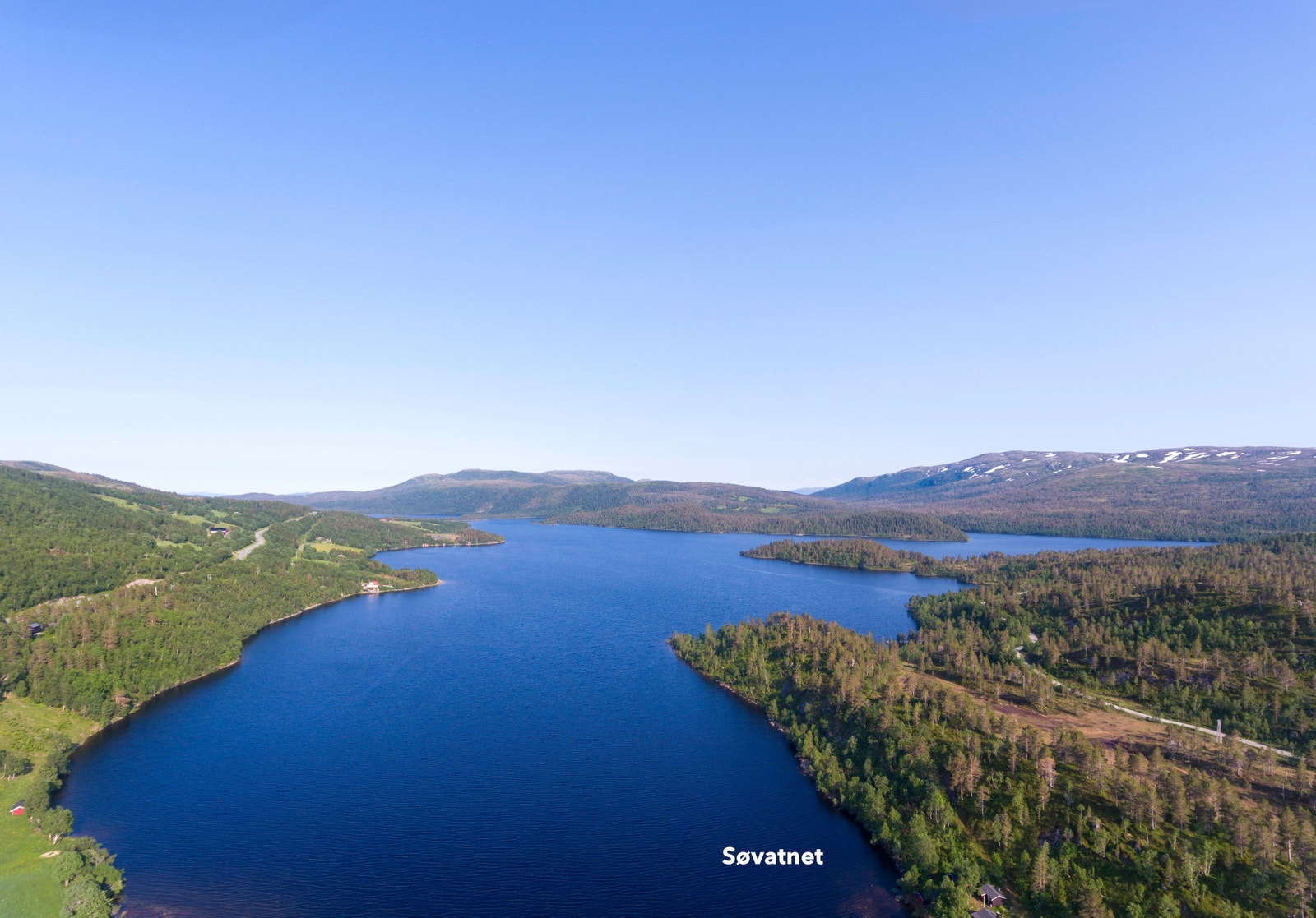 Rett opp fra brygga mot østre del av Søvatnet Galleribilde