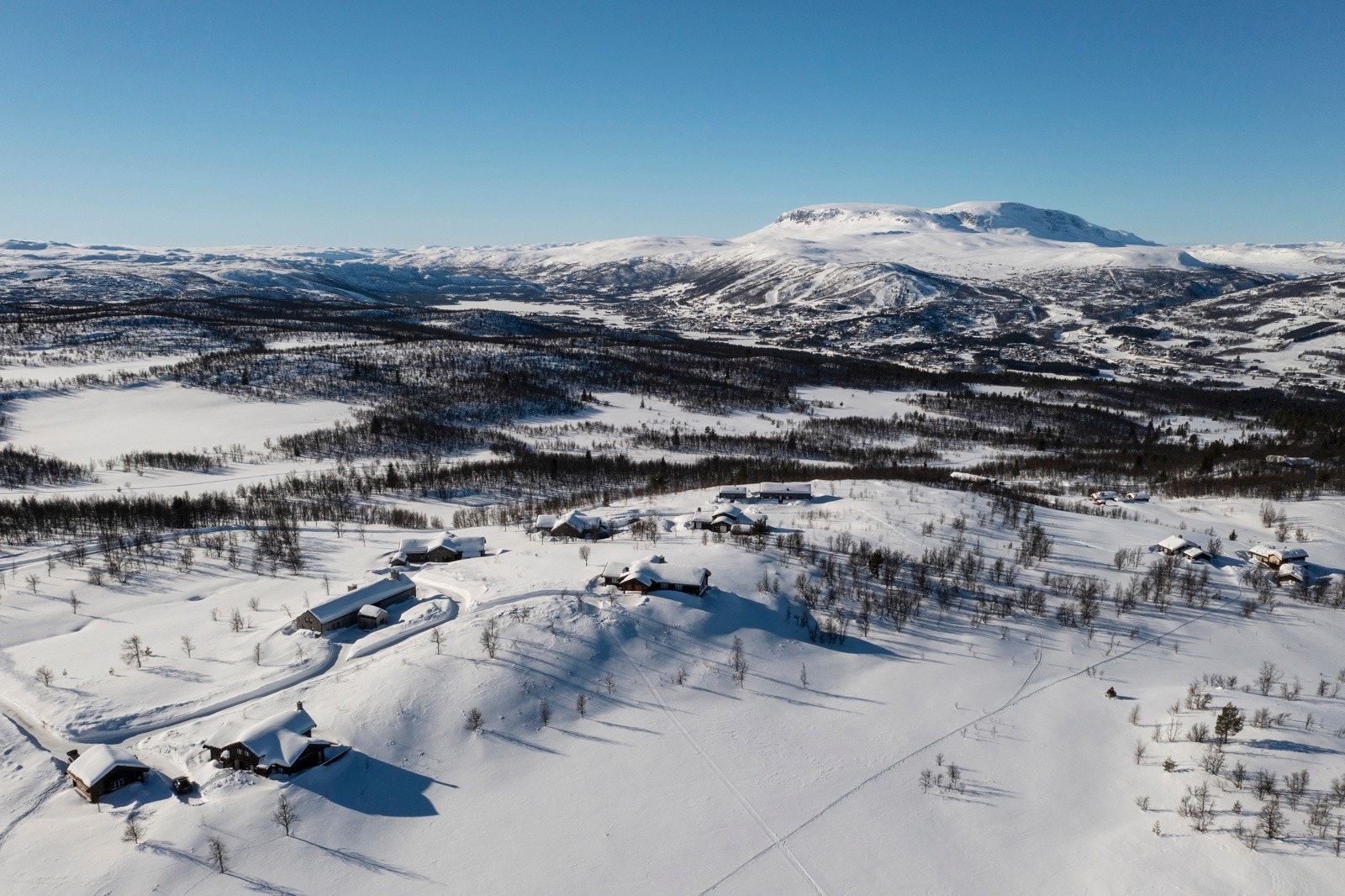 Her får du virkelig følelsen av hvor høyt og majestetisk eiendommen ligger Galleribilde