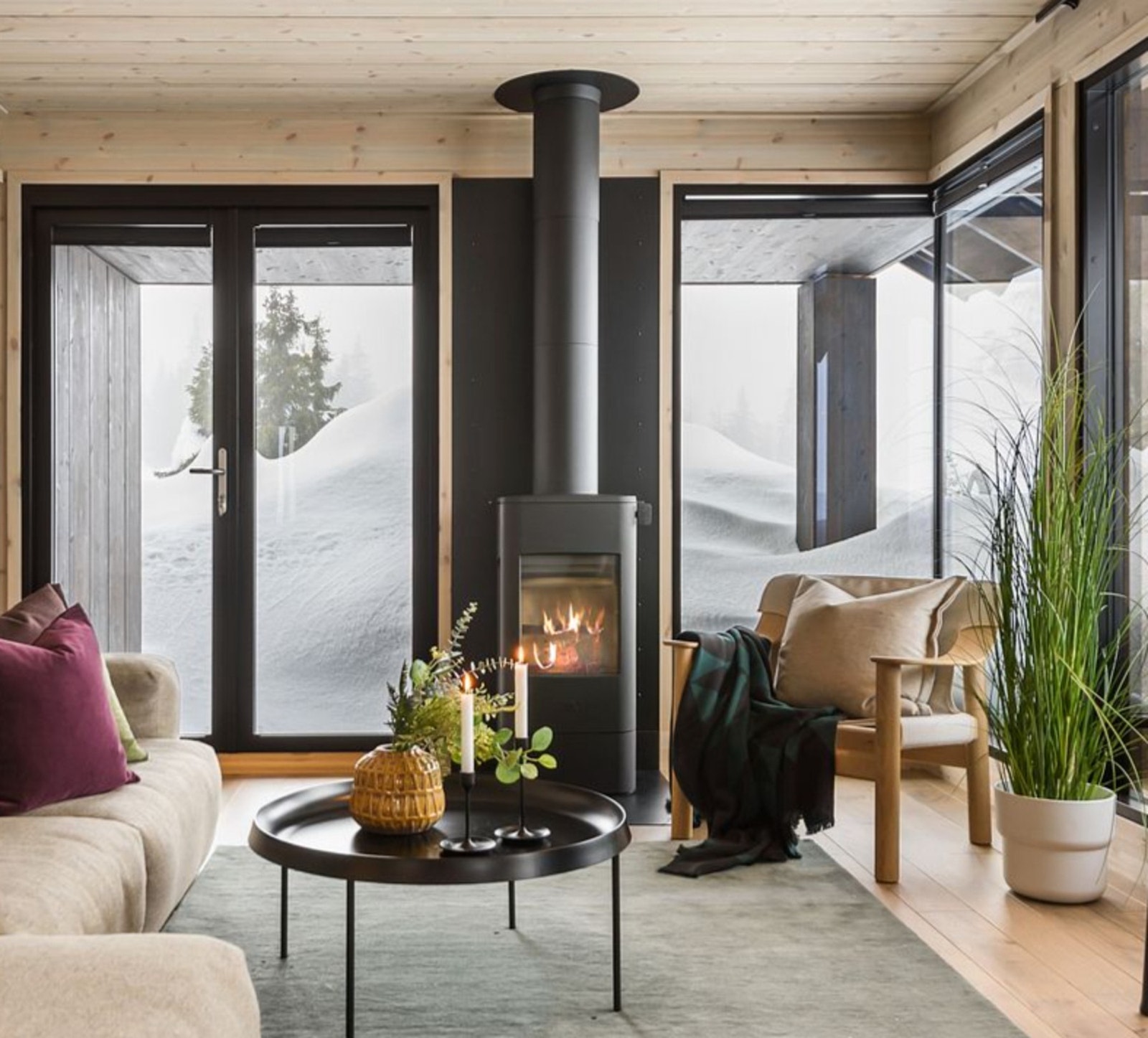 Koselig peis fra Jøtul skaper god stemning! Galleribilde