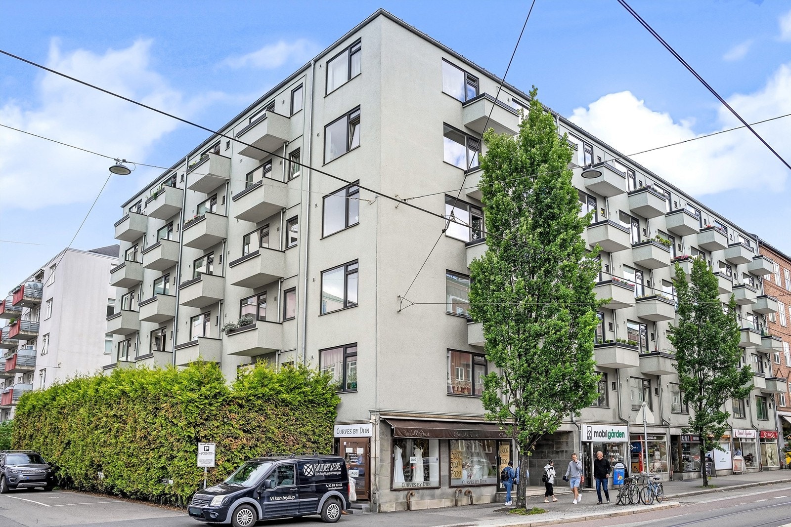 Leiligheten vender mot Maries gate. Galleribilde