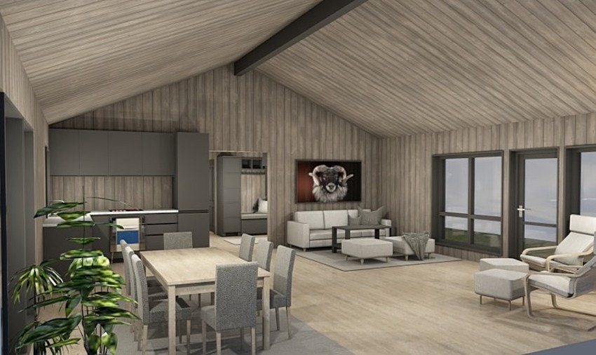 Stue og kjøkken Galleribilde