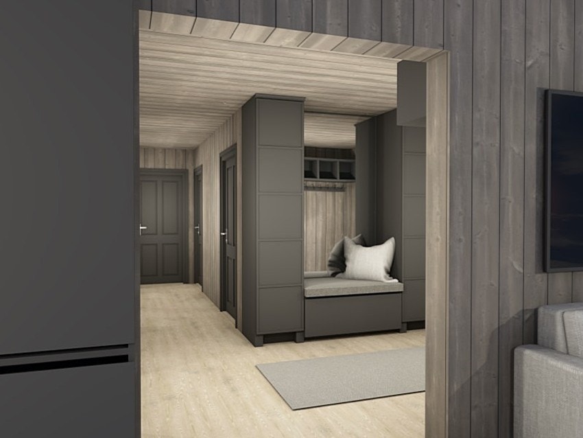 Gang, fra kjøkken Galleribilde