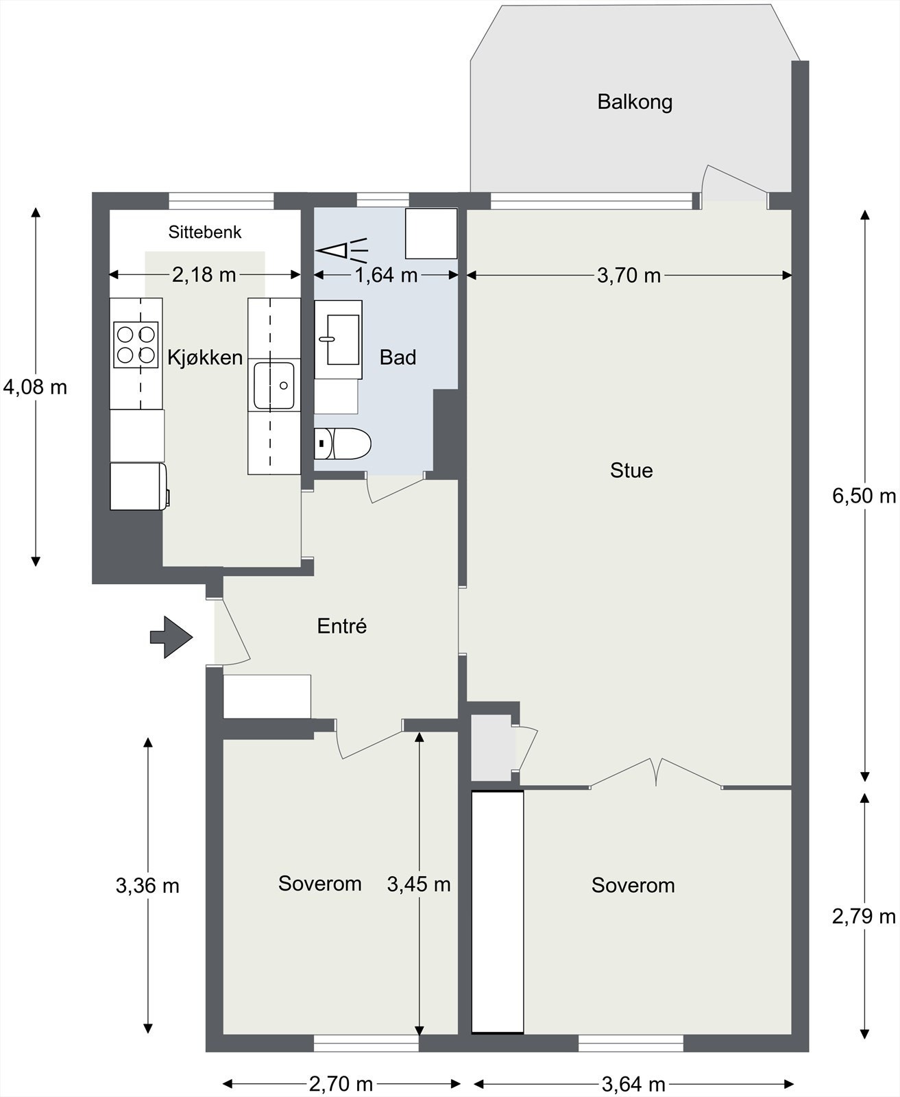 Plantegning Galleribilde