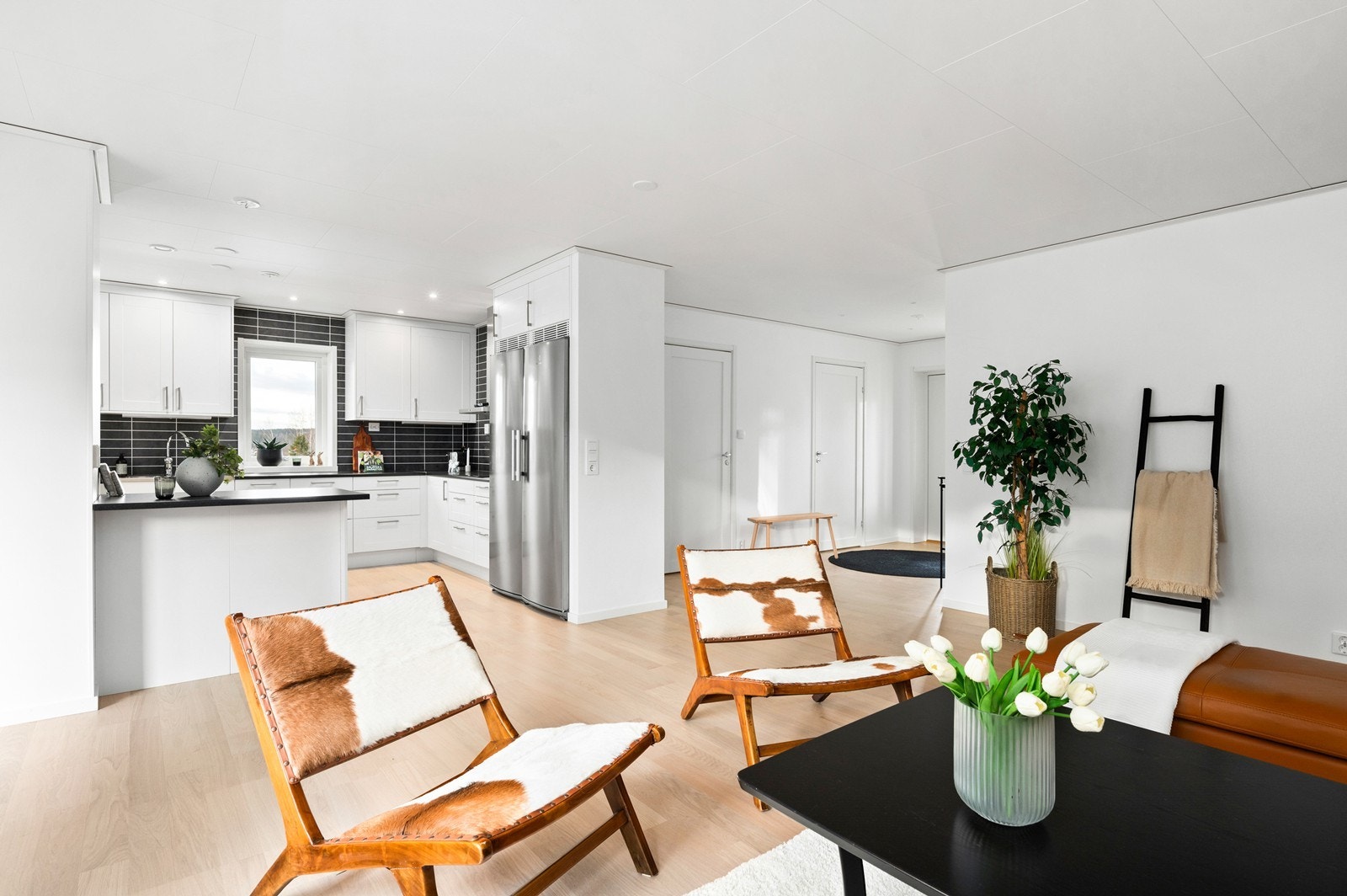 Planløsningen byr på flere møbleringsmuligheter Galleribilde