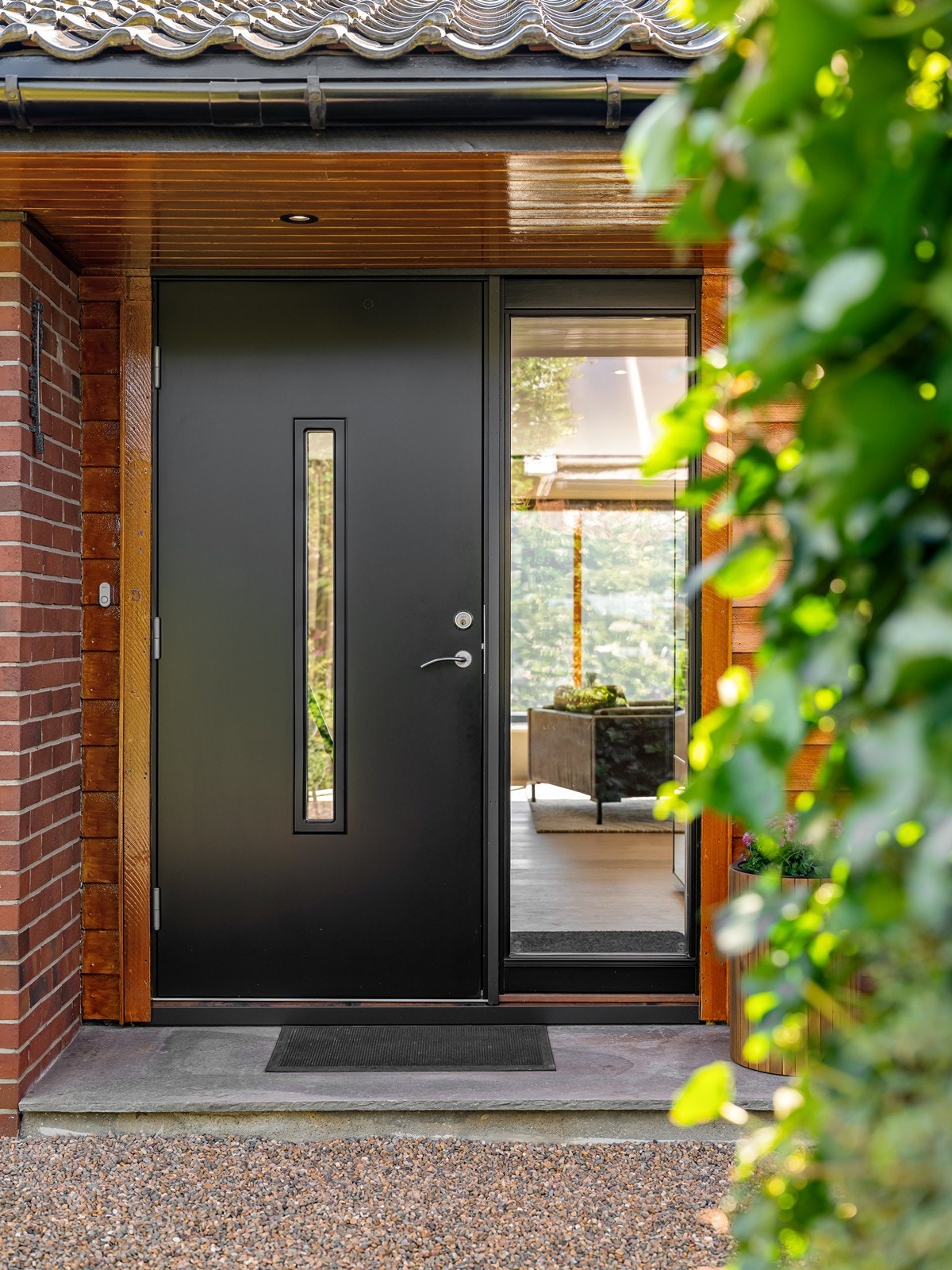 Nydelig inngangsparti med dansk strandstein. Galleribilde