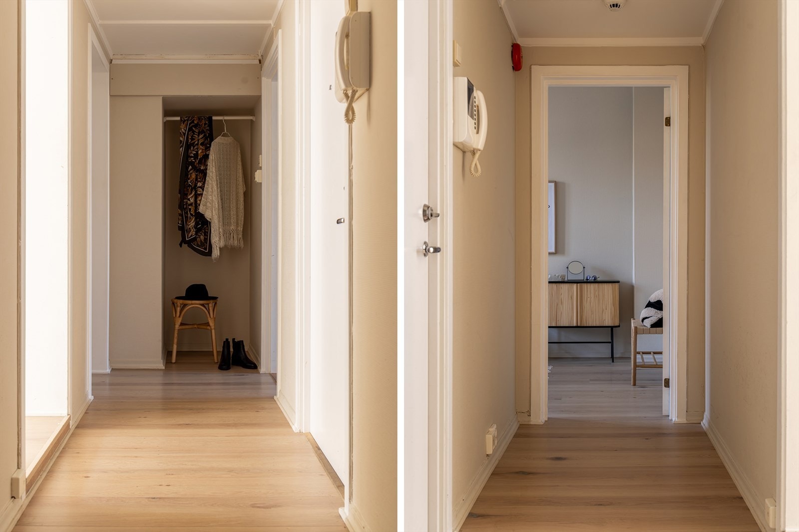 En hyggelig entré ønsker deg velkommen hjem. Galleribilde