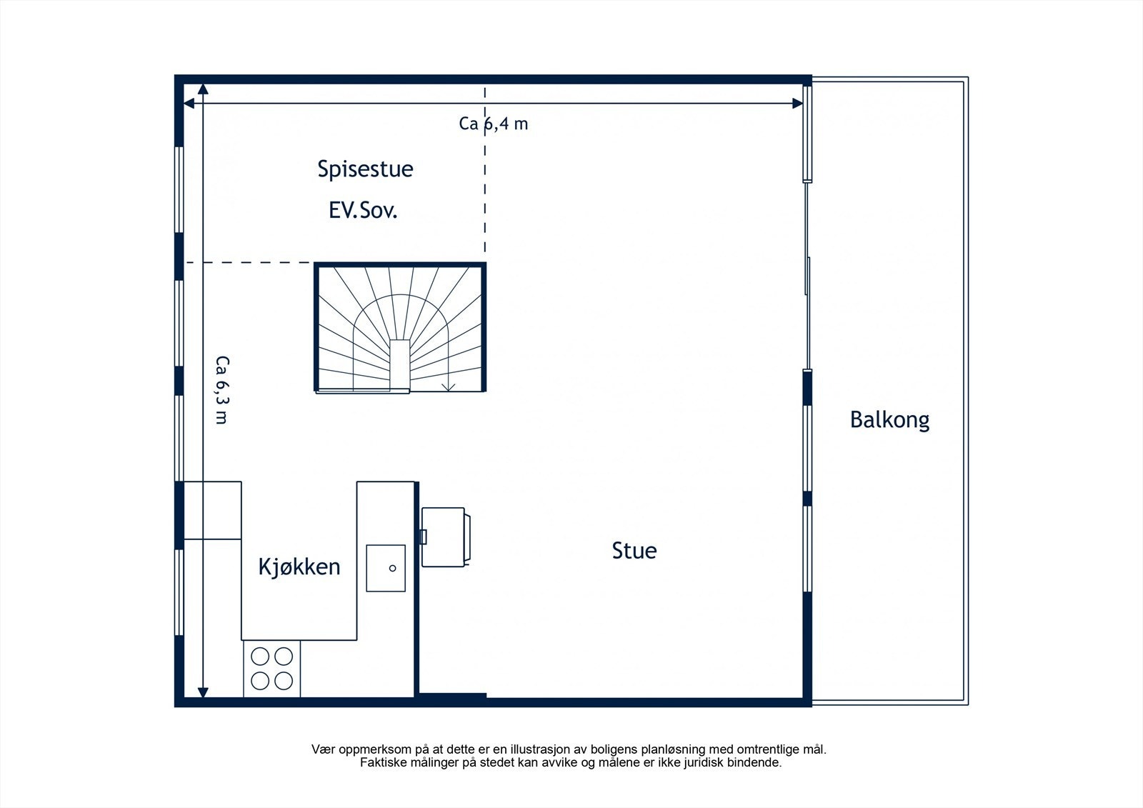 Plantegning 2.etg Galleribilde