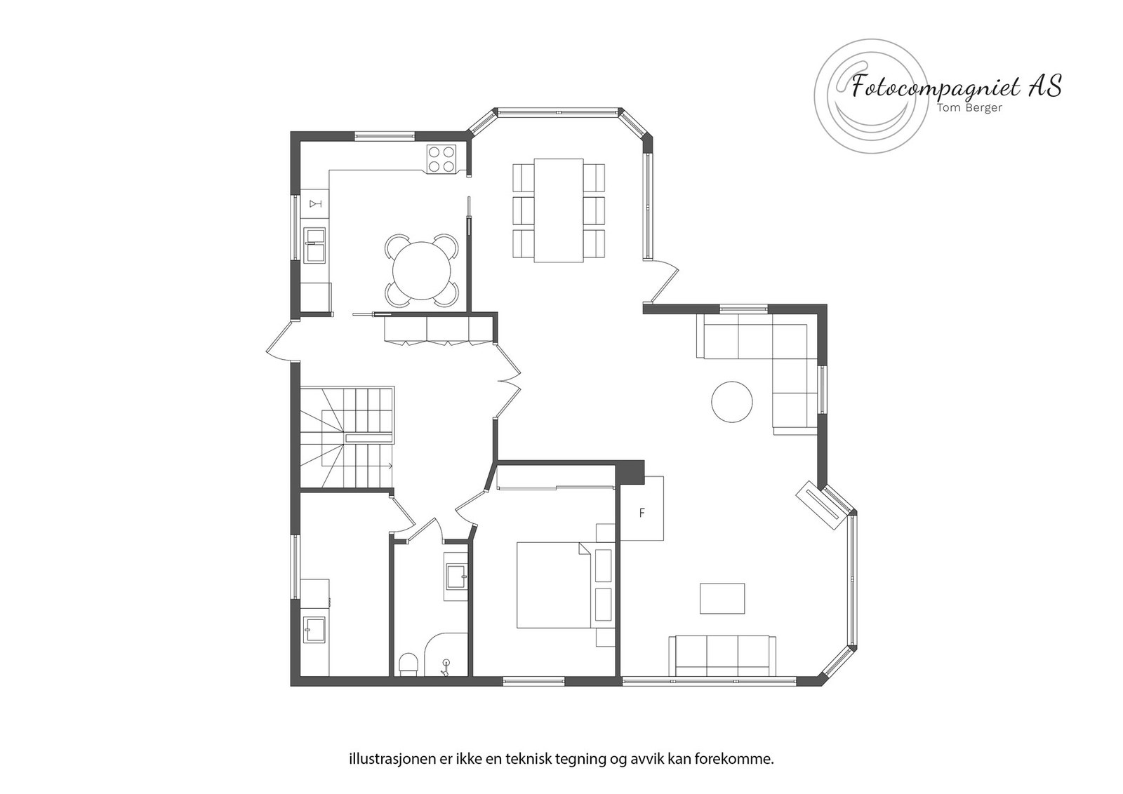 Plantegning hovedetg. Galleribilde