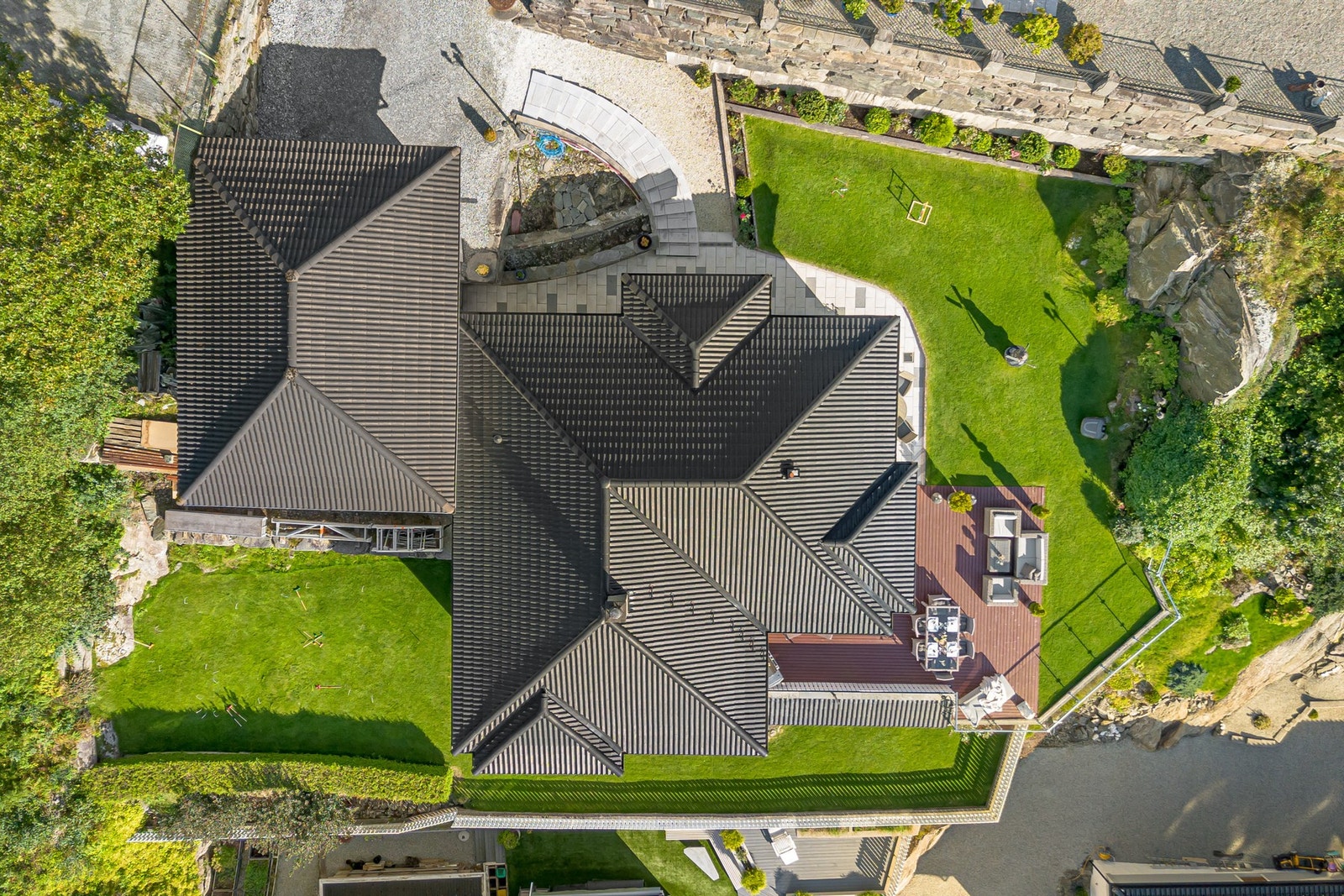 Tomt sette ovenifra Galleribilde