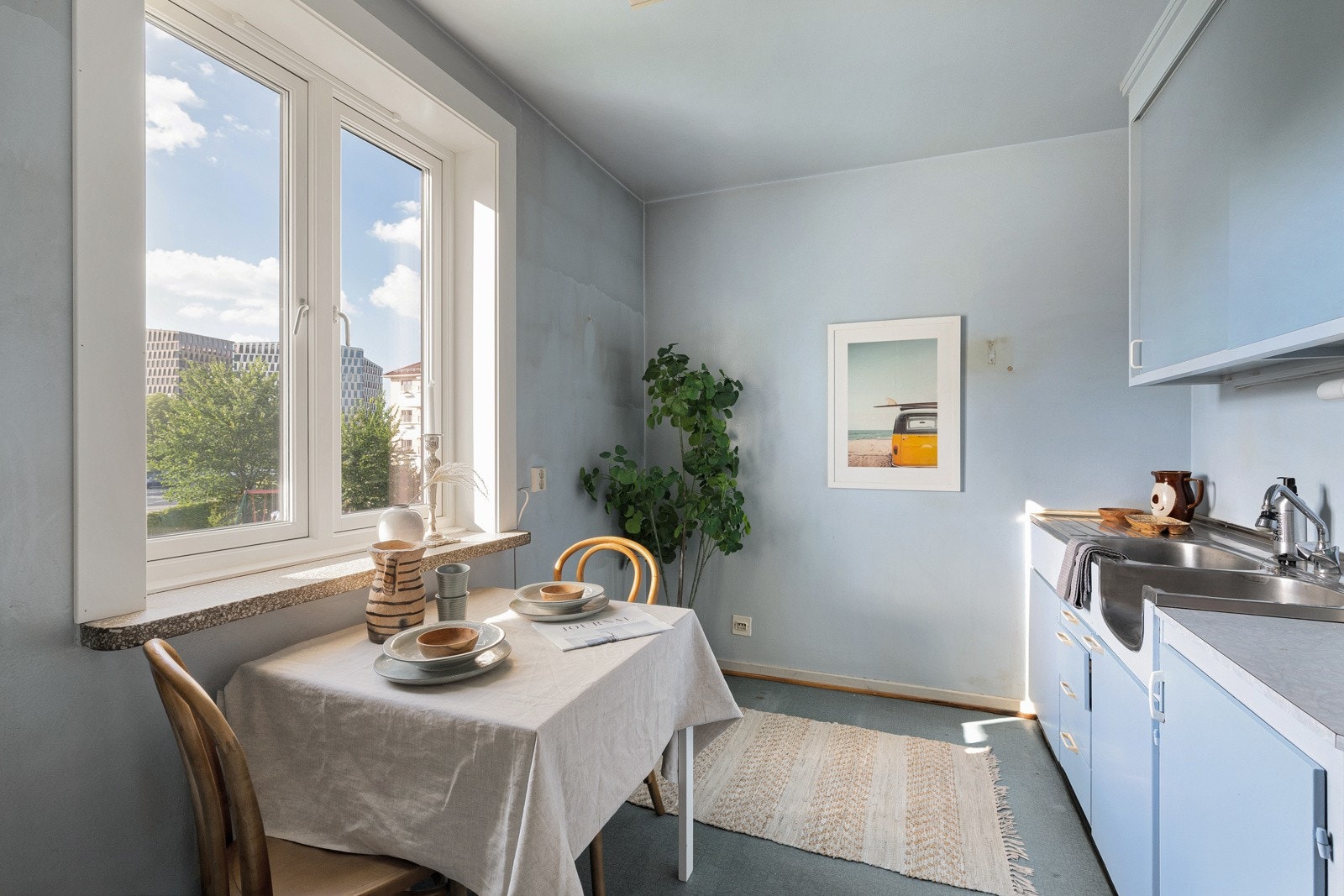 Det er opplegg for komfyr og kjøleskap. Galleribilde