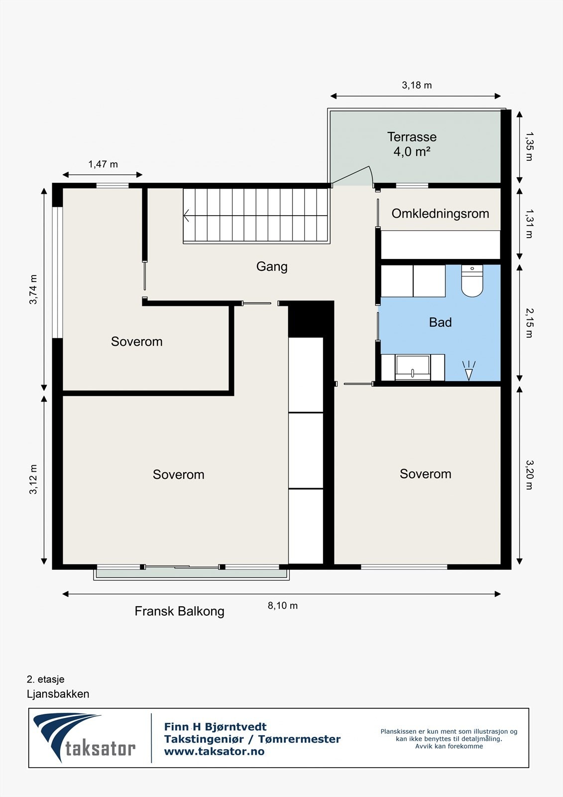 Plantegning 2. etasje. Galleribilde