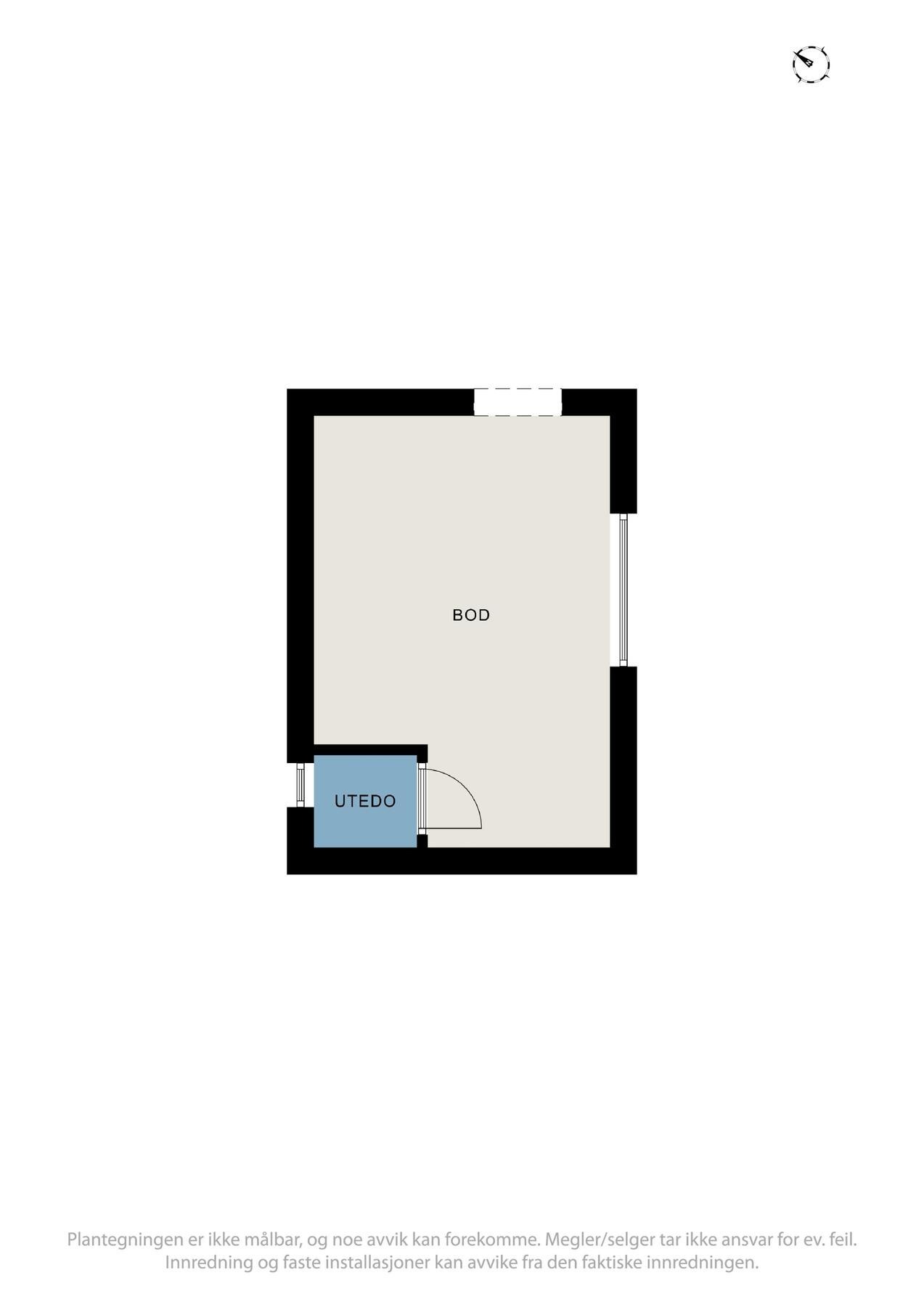 Plantegning uthus Galleribilde