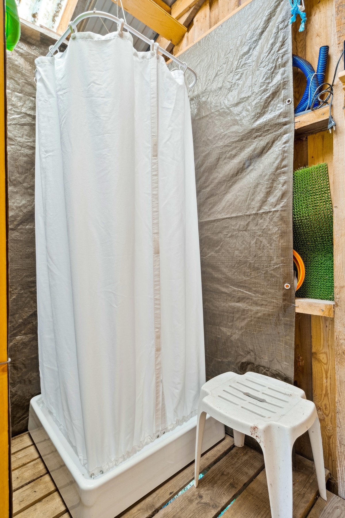 Her er det i tillegg lagt opp til enkle dusjmuligheter Galleribilde