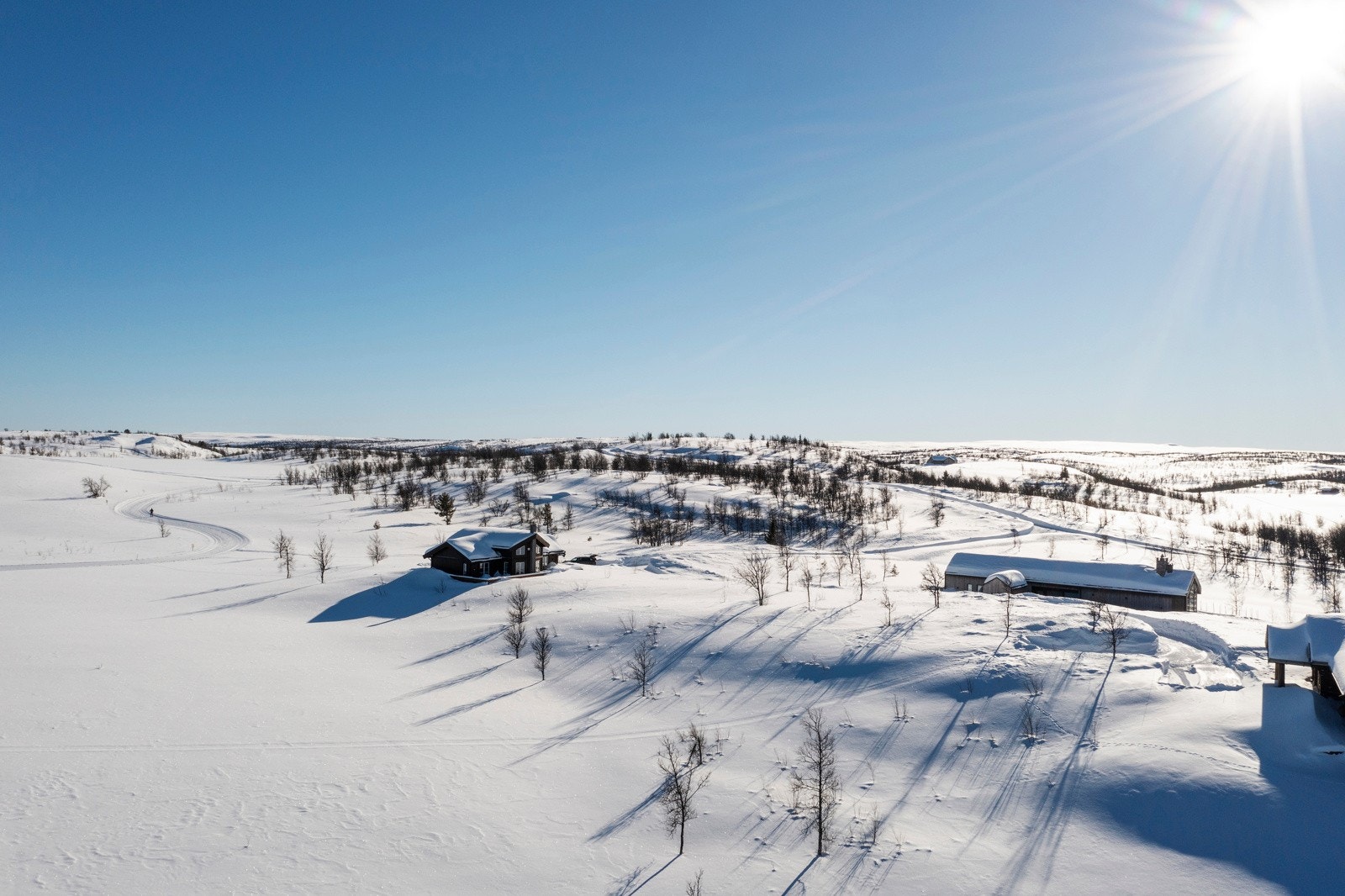 Stillheten taler på denne siden av Geilo Galleribilde