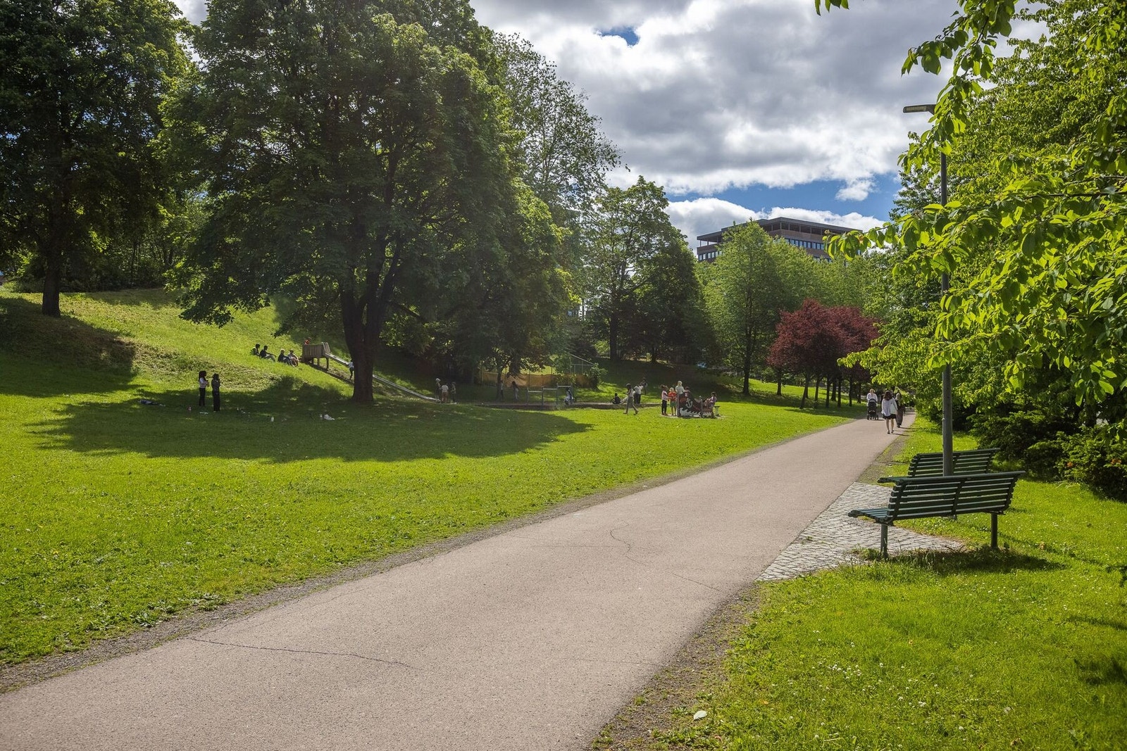 Det er flere grønne lunger i nærområdet. Galleribilde