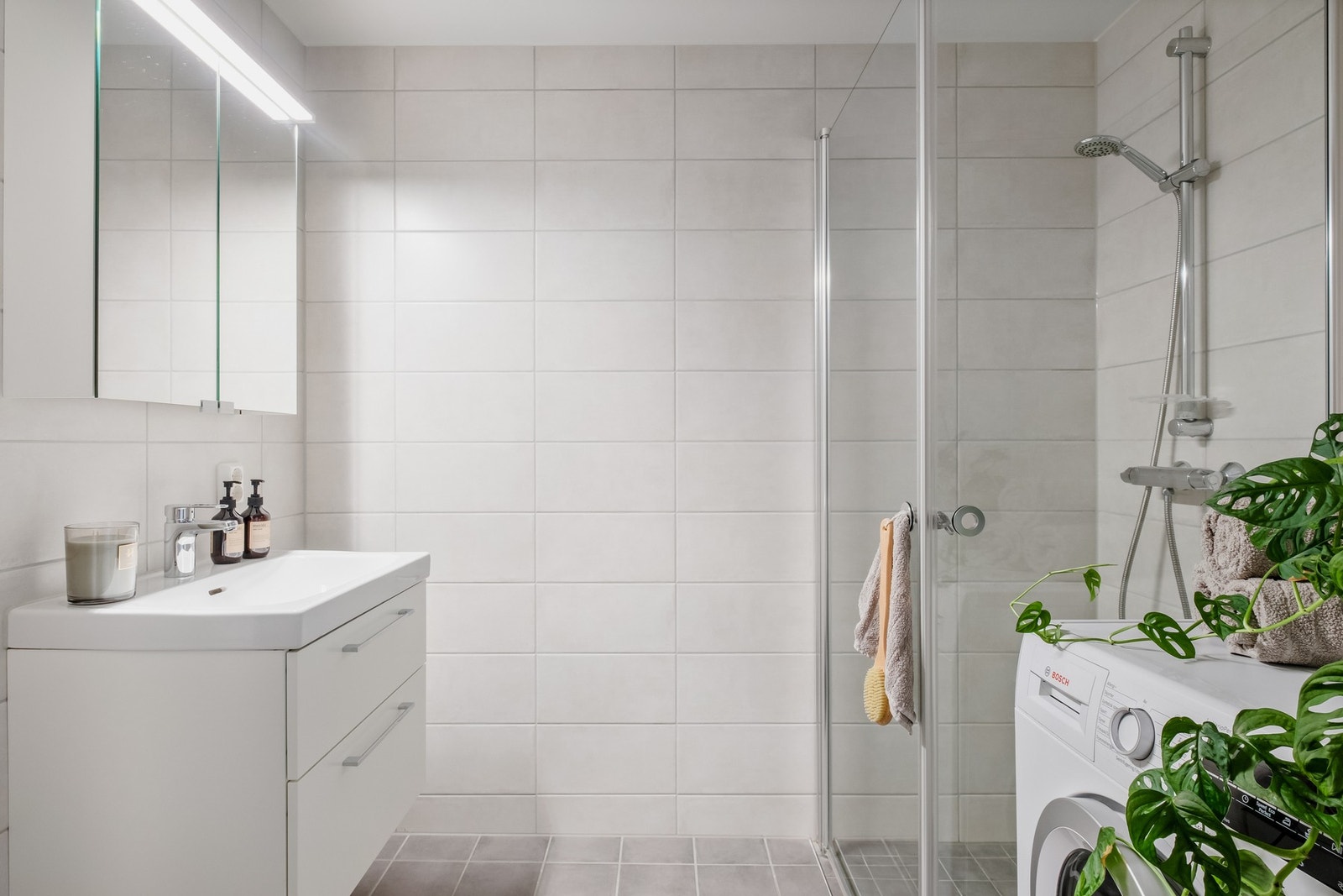 Badet ble renovert i 2022 i forbindelse med utskifting av vann- og avløpsrør i regi av borettslaget Galleribilde