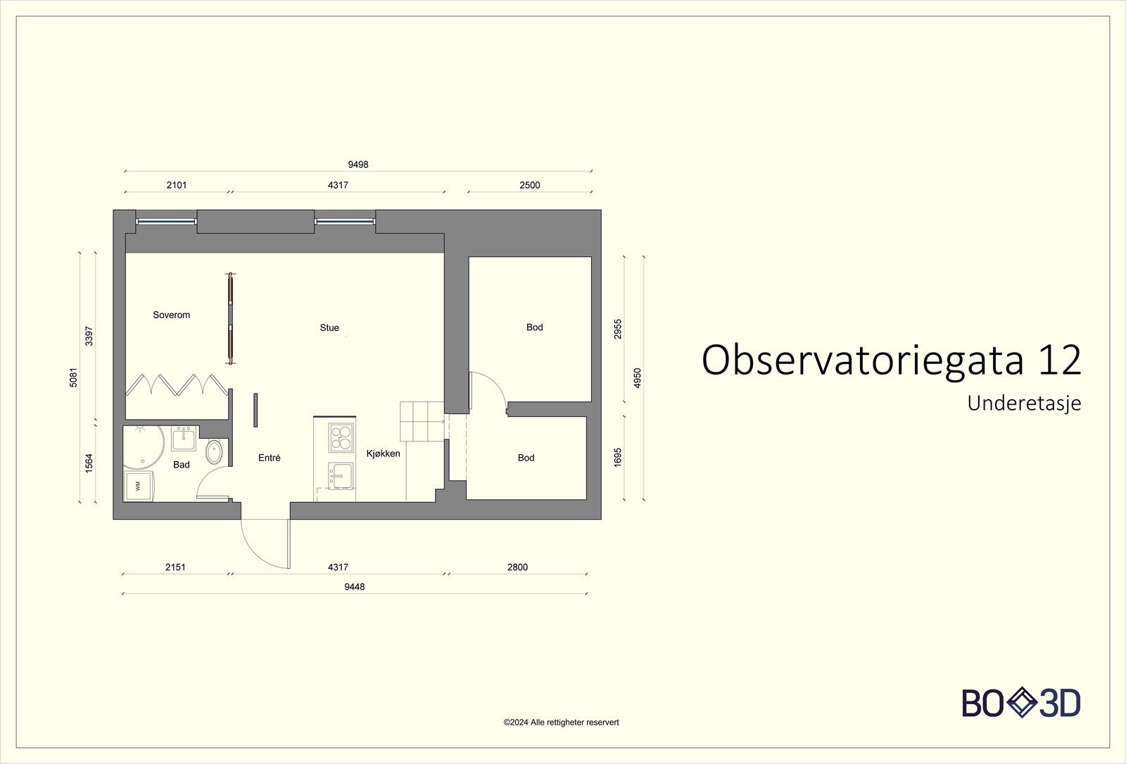 Plantegning Galleribilde