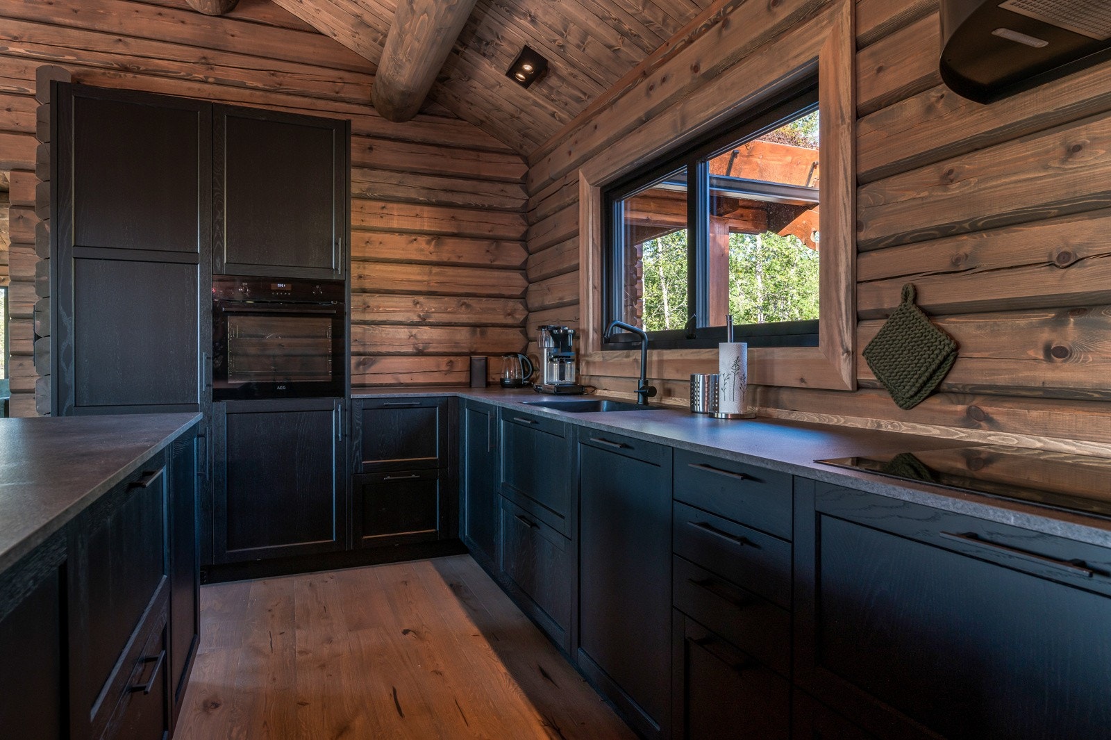 Eksempel på hytte som kan leveres. Visningshytte står i Tydal. Galleribilde