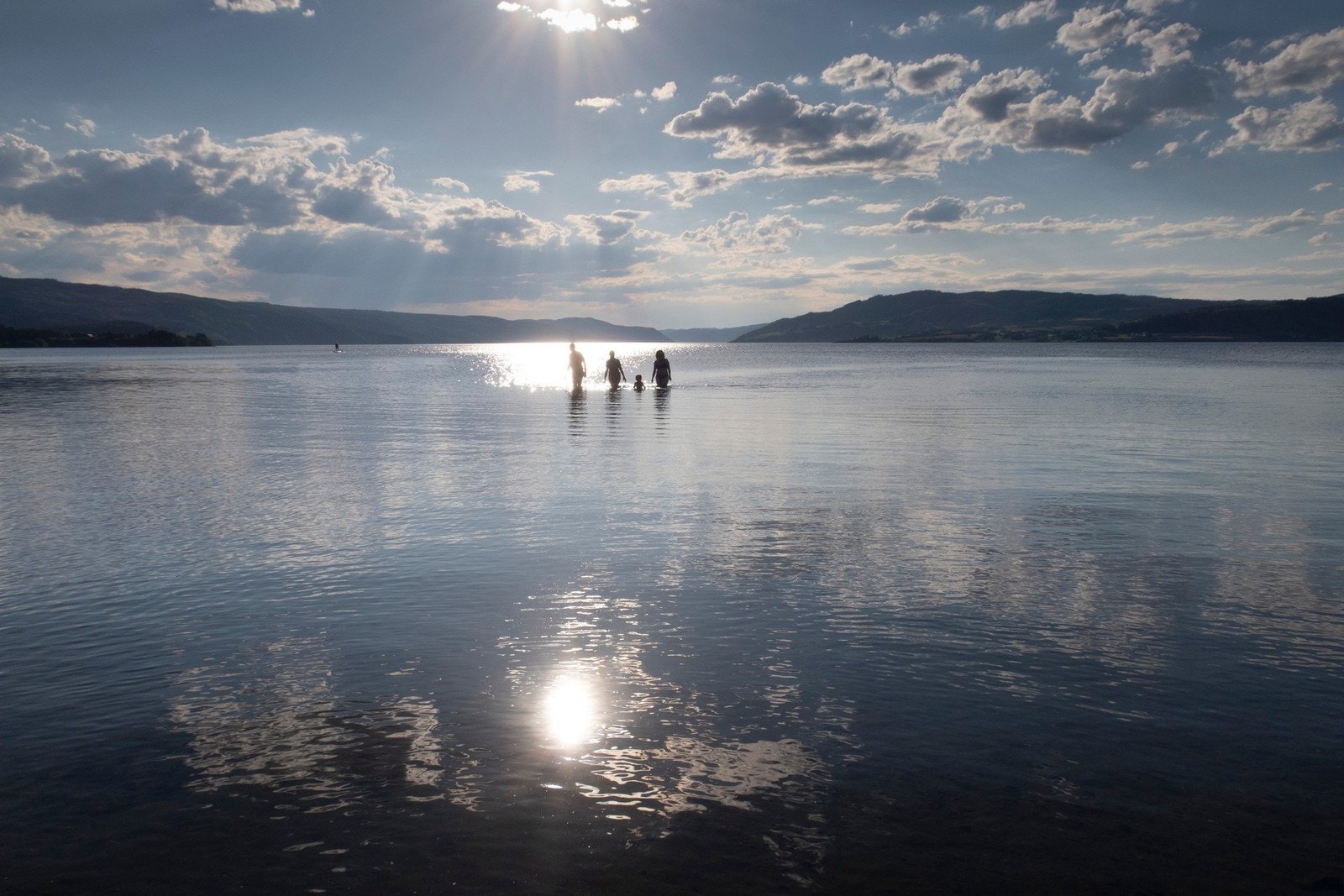 Svært gode bademuligheter i Selbusjøen. Galleribilde
