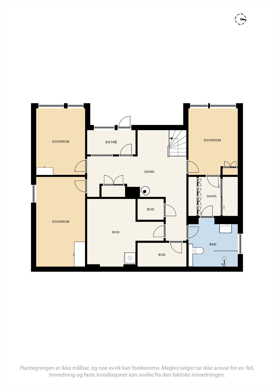 Plantegning underetasje Galleribilde