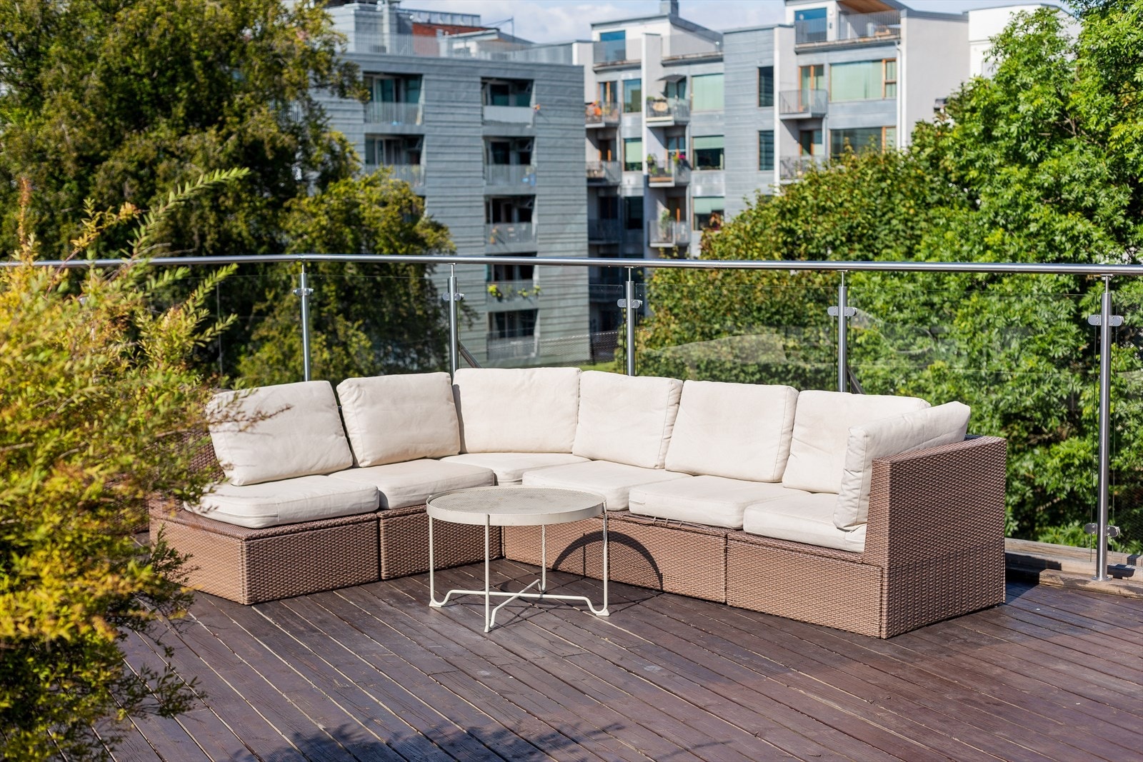 Frodig utsikt, men likevel midt i byen! Galleribilde