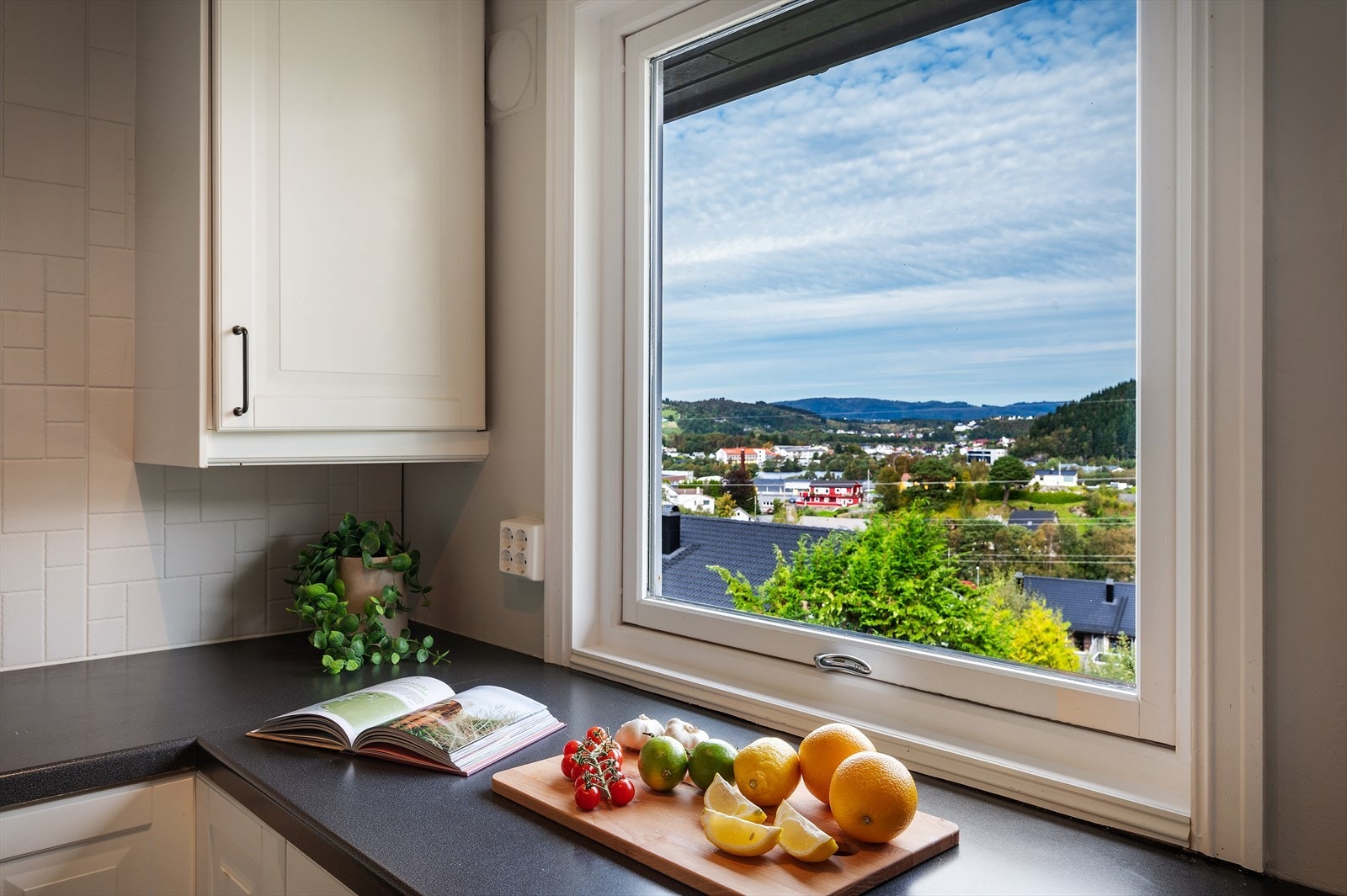 - Rikelig med skap- og benkeplass sørger for svært gode arbeidsforhold for husets kokk - Galleribilde