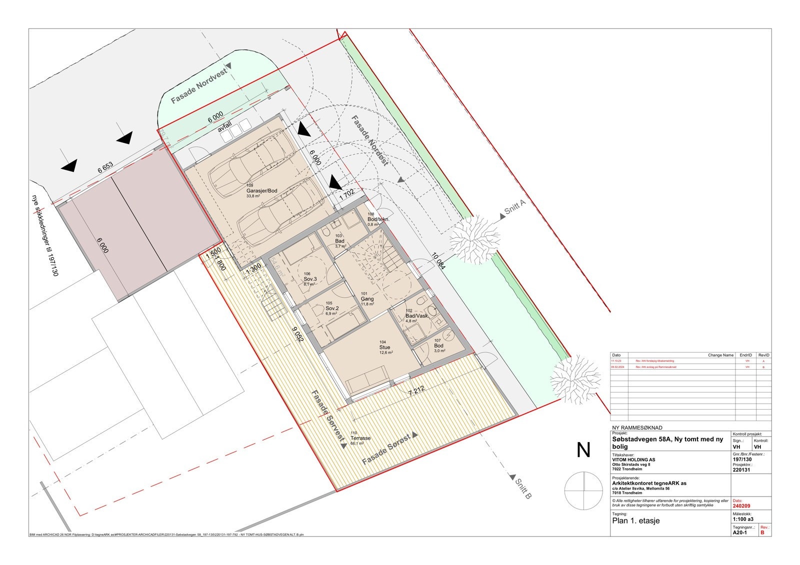 Planskisse - Søbstadvegen 58A 1 etg. Galleribilde