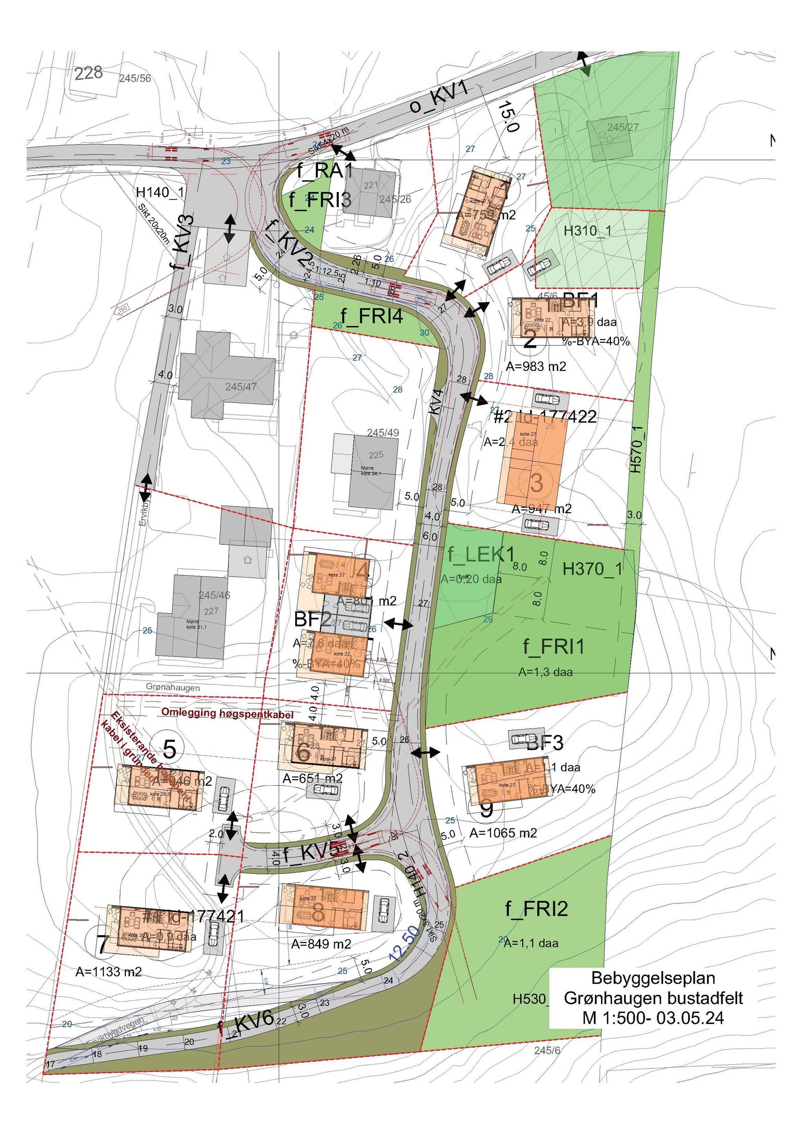 Tomteplan Grønehaugen Galleribilde