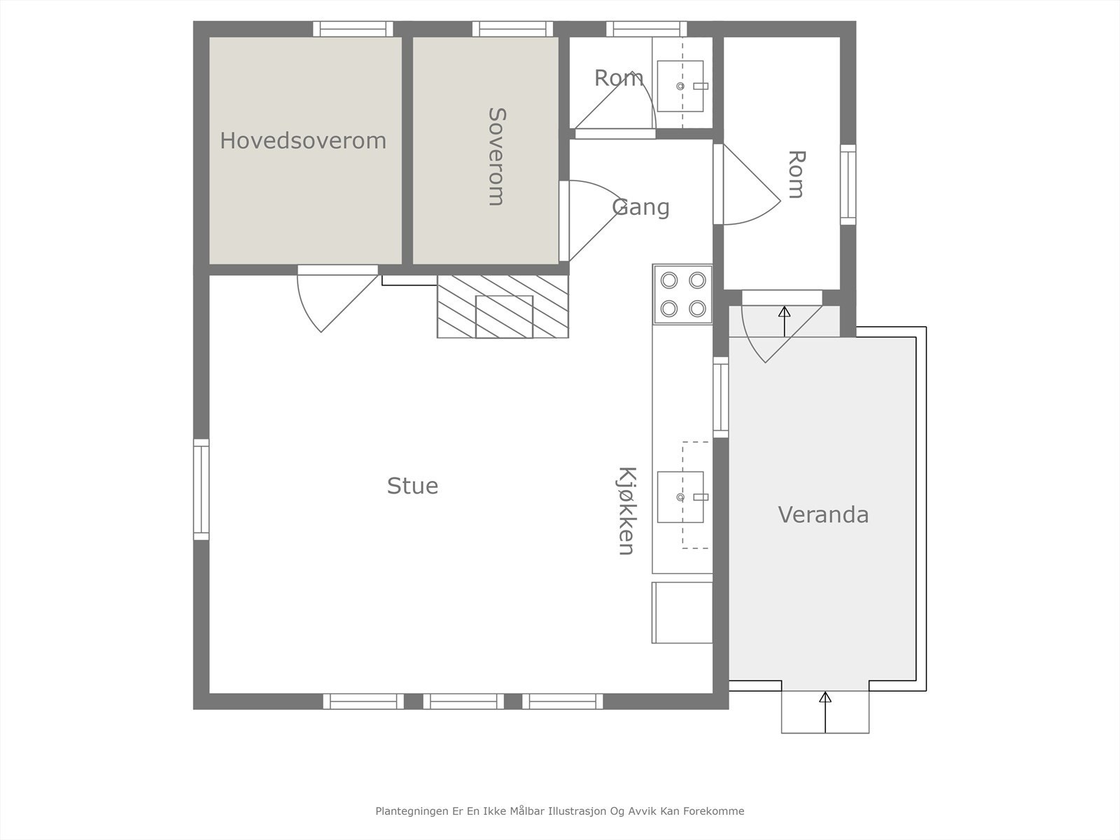 Plantegning anneks Galleribilde