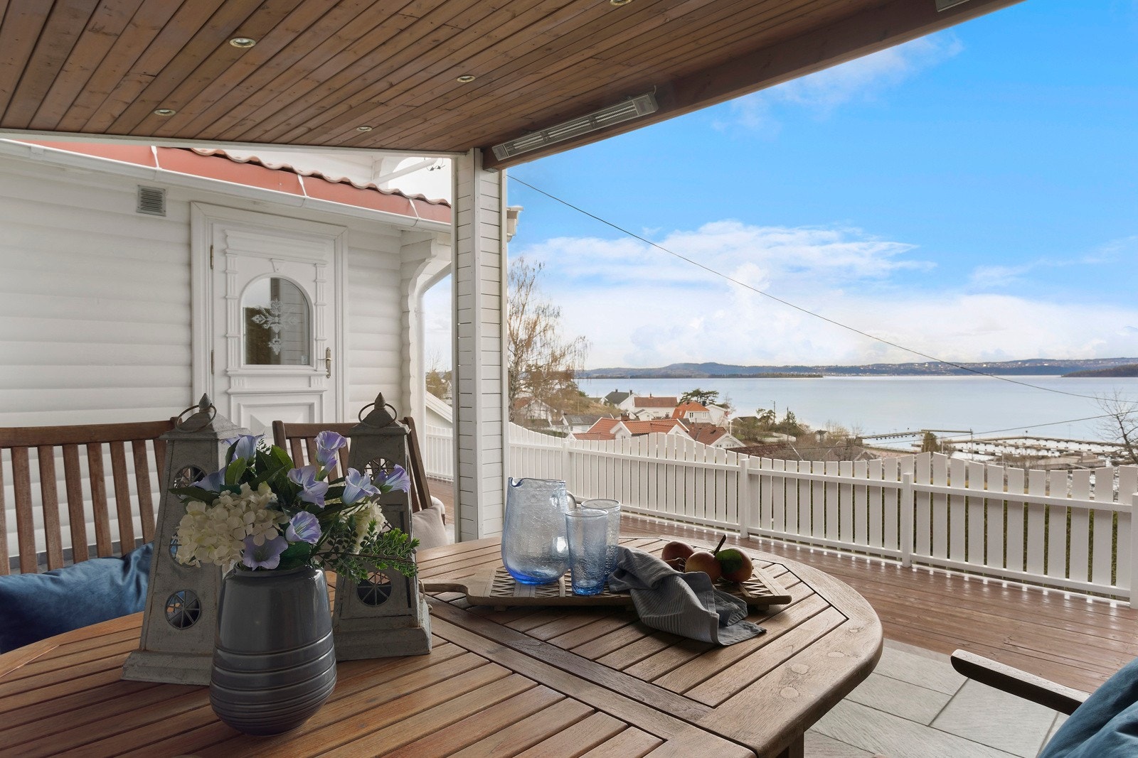 Panoramautsikt fra hagestuen Galleribilde
