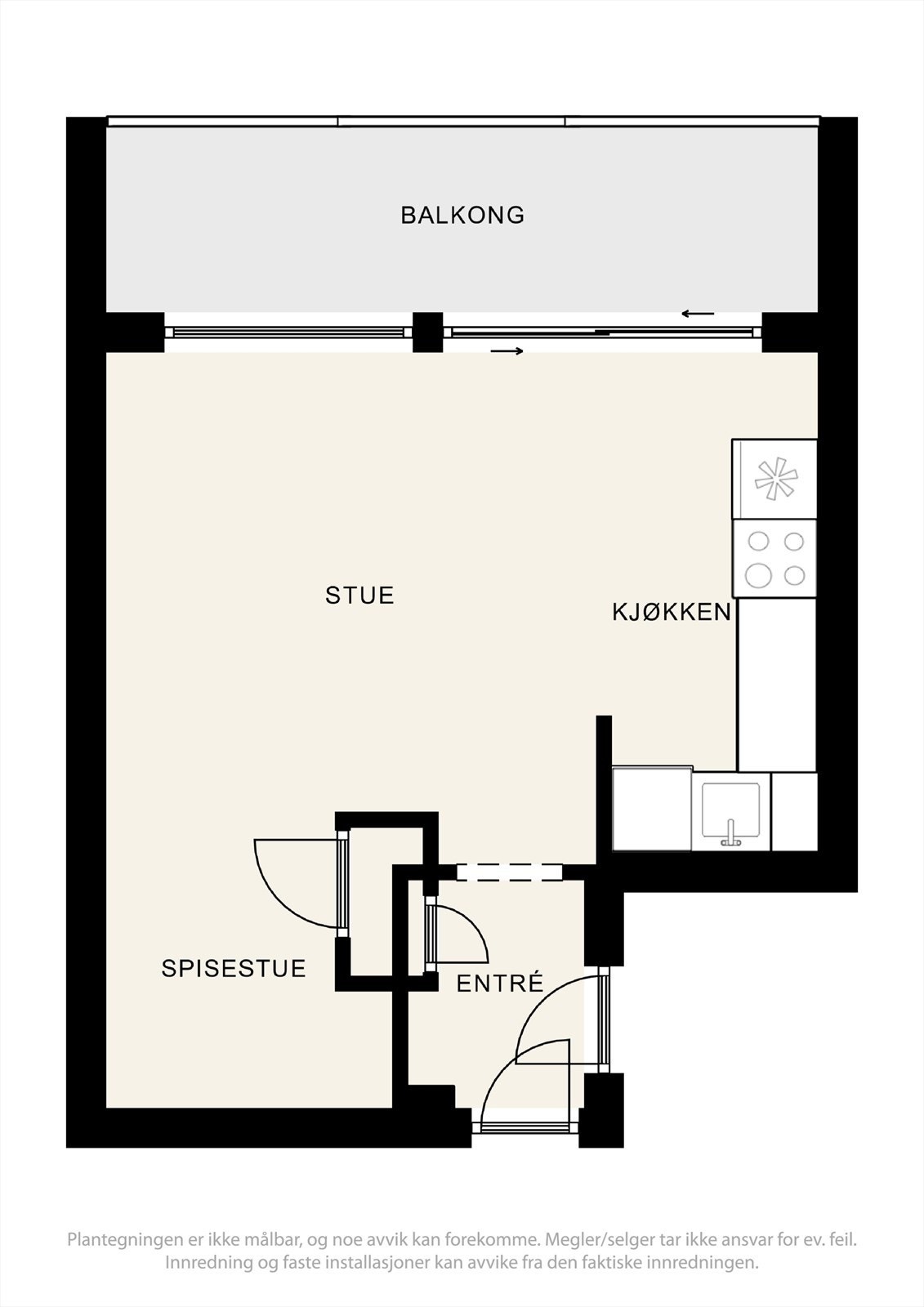 Plantegning av leiligheten. Galleribilde