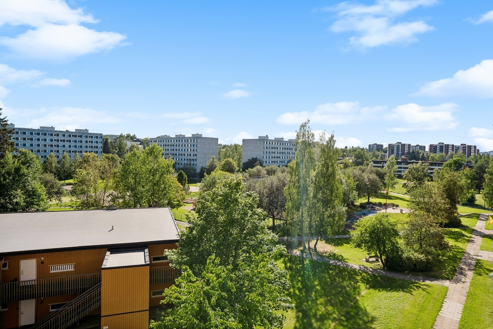 Utsikt fra balkongen. Galleribilde