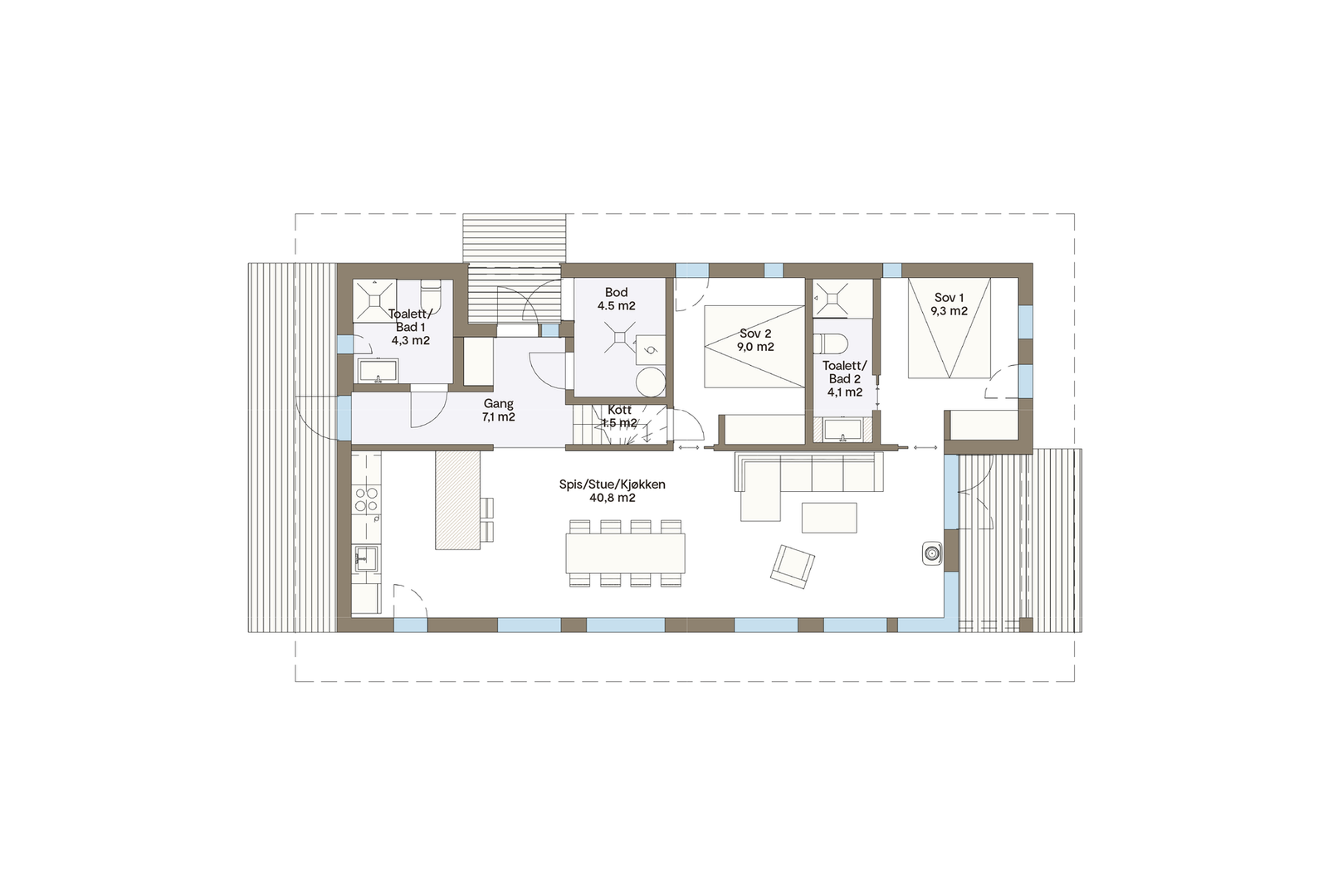 Plantegning hovedplan Galleribilde