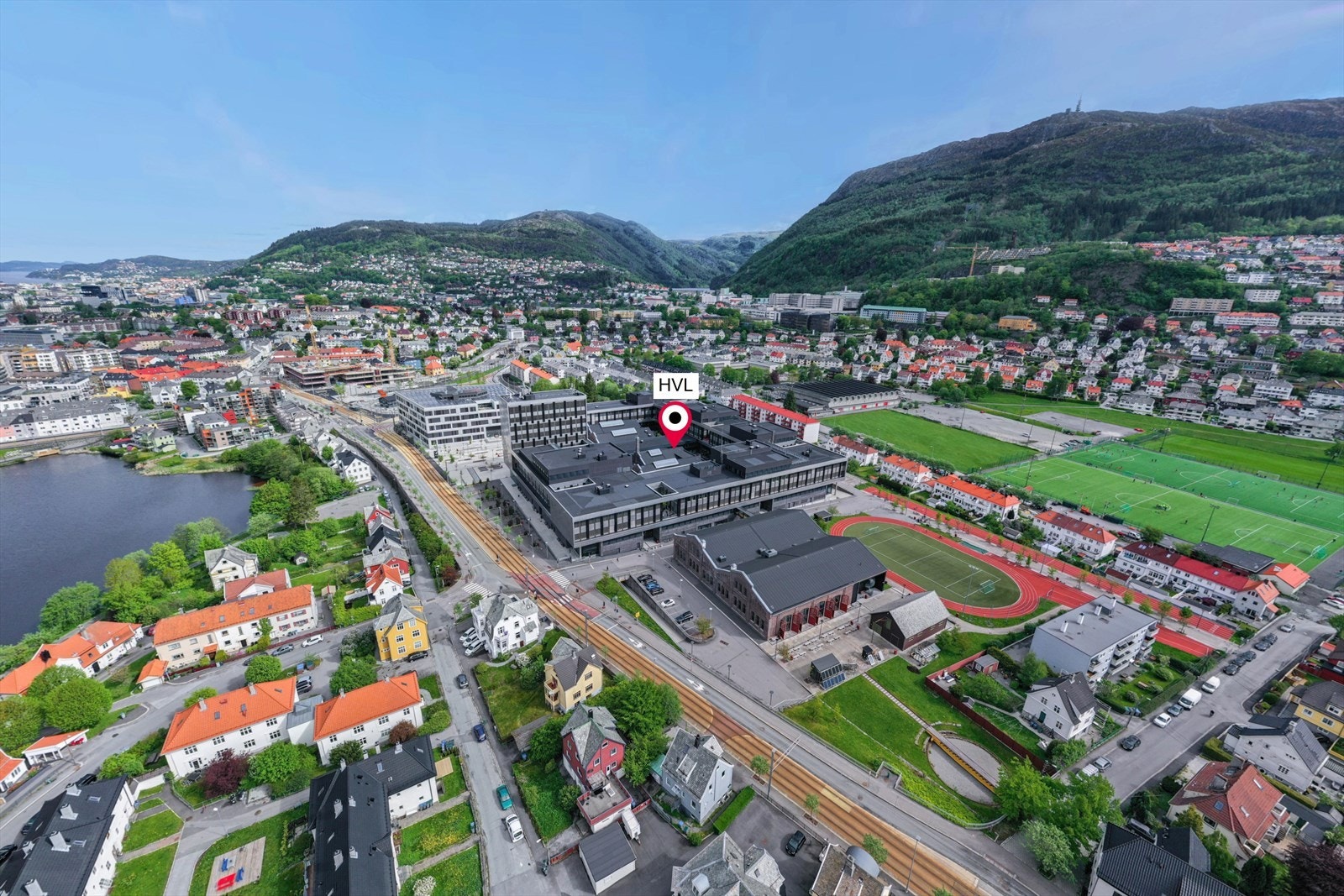 Høyskolen Vestland, HVL ligger en liten spasertur unna. Galleribilde