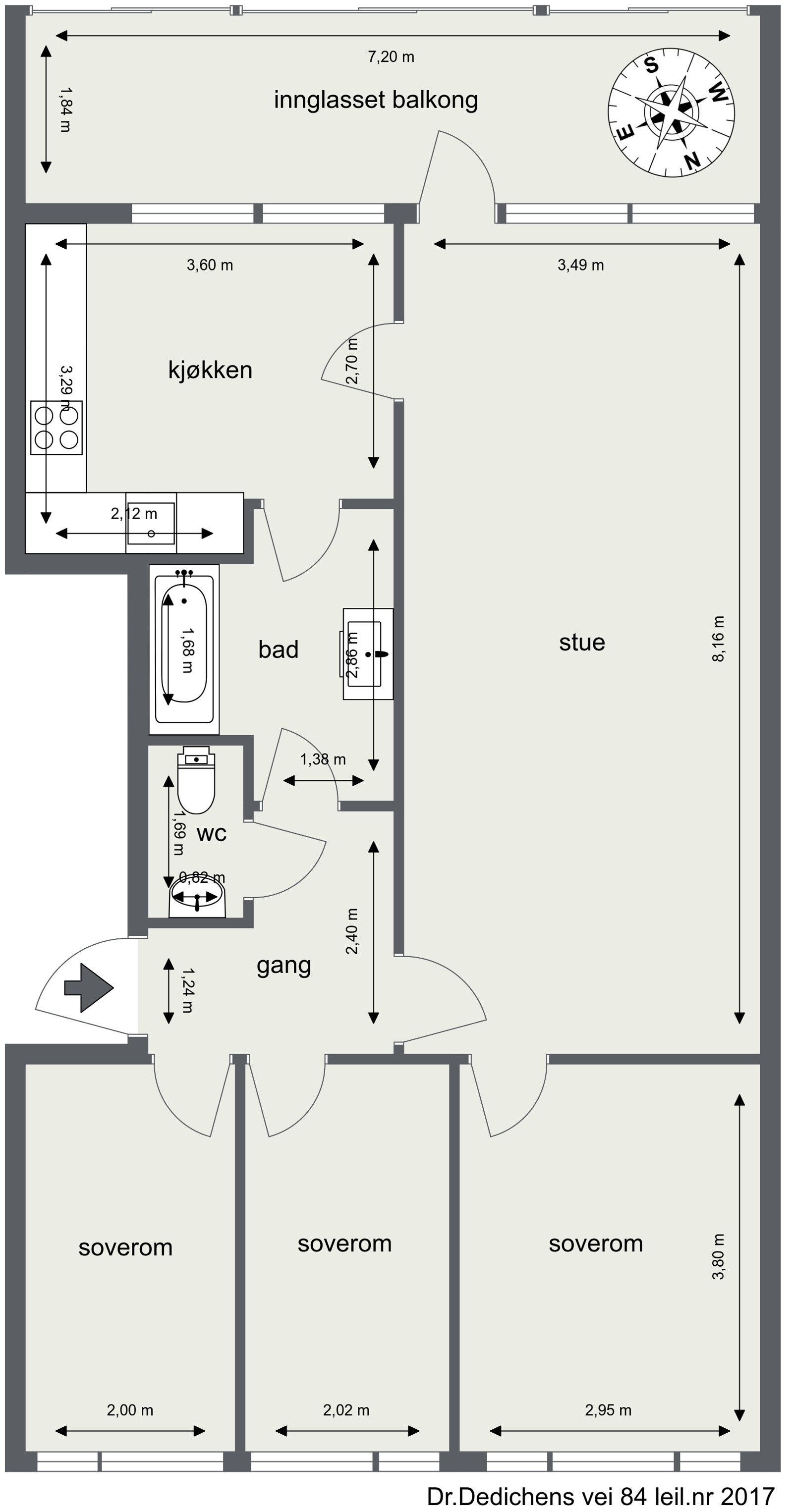 Plantegning Galleribilde