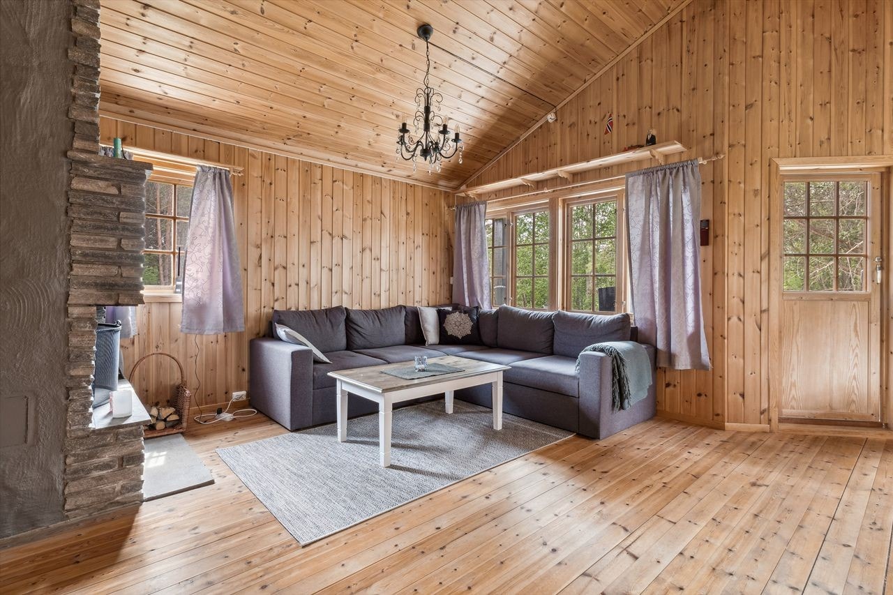 Plass til en god sofagruppe, med plass til hele familien Galleribilde