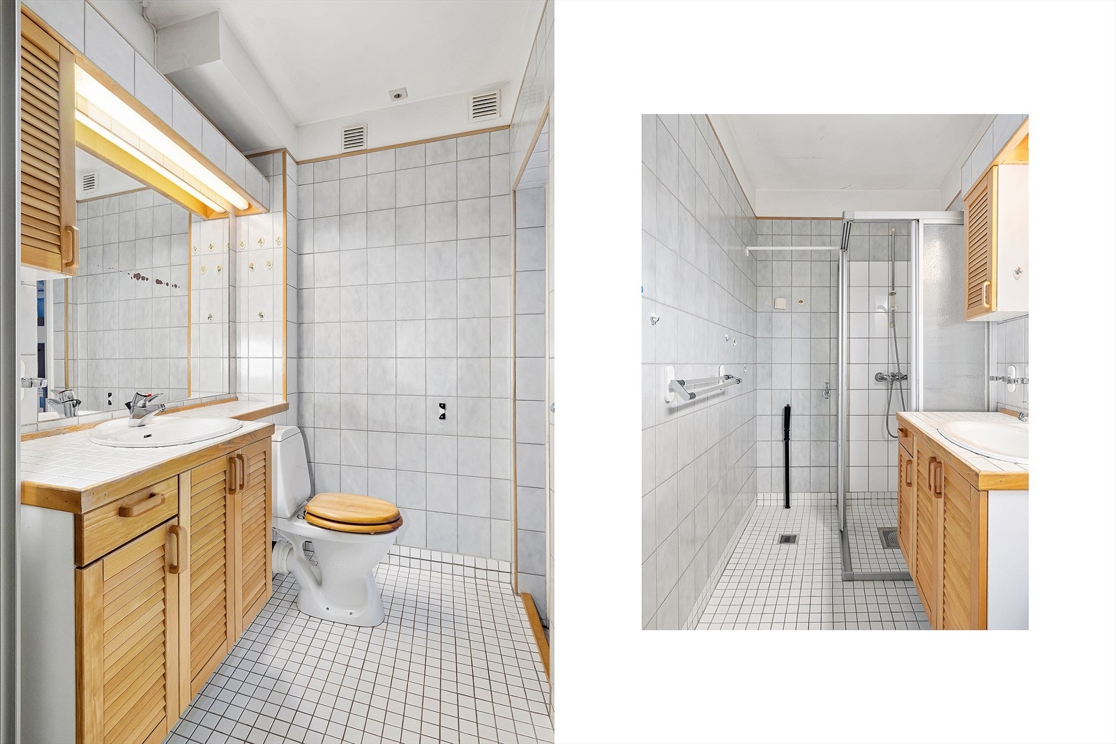 Det er opplegg for vaskemaskin på badet Galleribilde