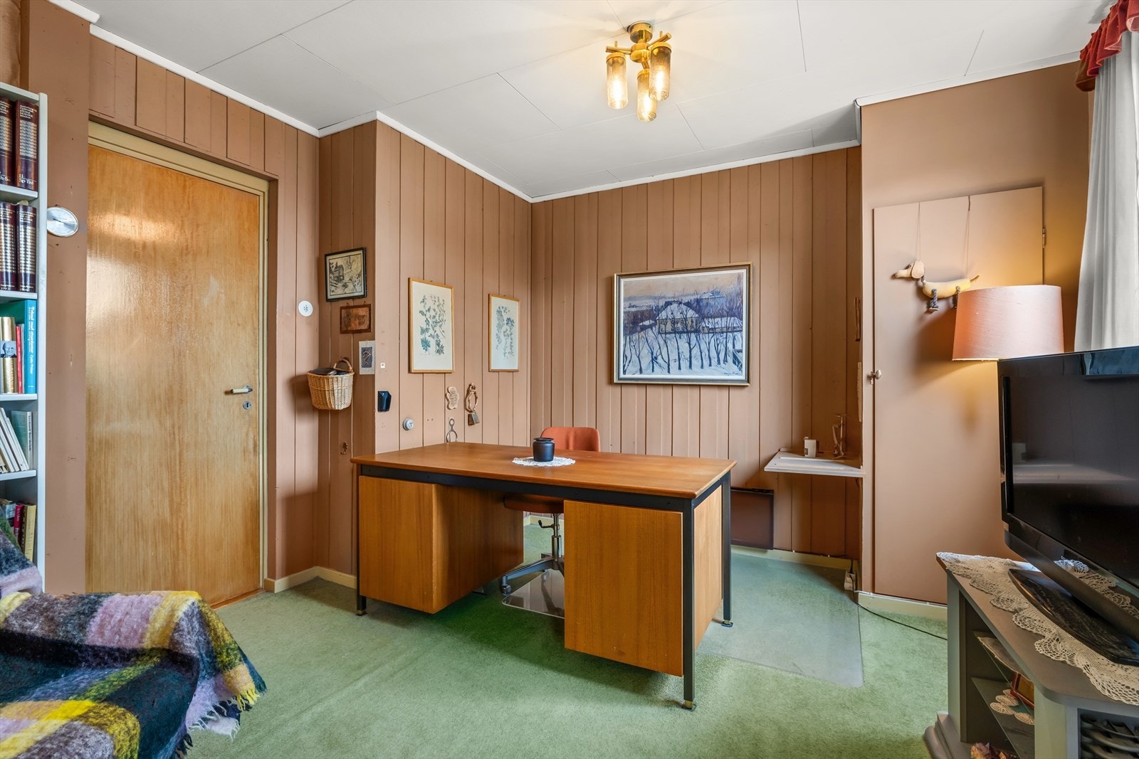 Opprinnelig var dette to soverom med hver sin dør Galleribilde